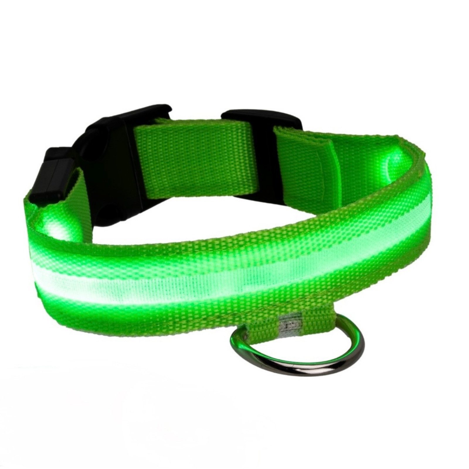 HAC24 Leuchthalsband LED Hunde Halsband USB Leuchtendes Hundehalsband mit Akku, PP, wiederaufladbar, verstellbar