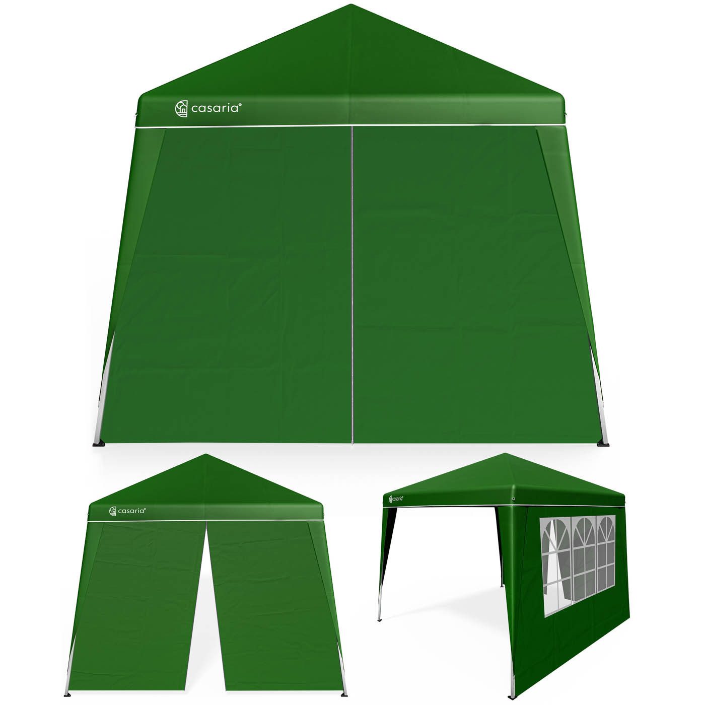 Casaria Pavillon, 300x300 cm Pavillon Set mit 2x Seitenwände UV-Schutz 50+ inkl. Tasche