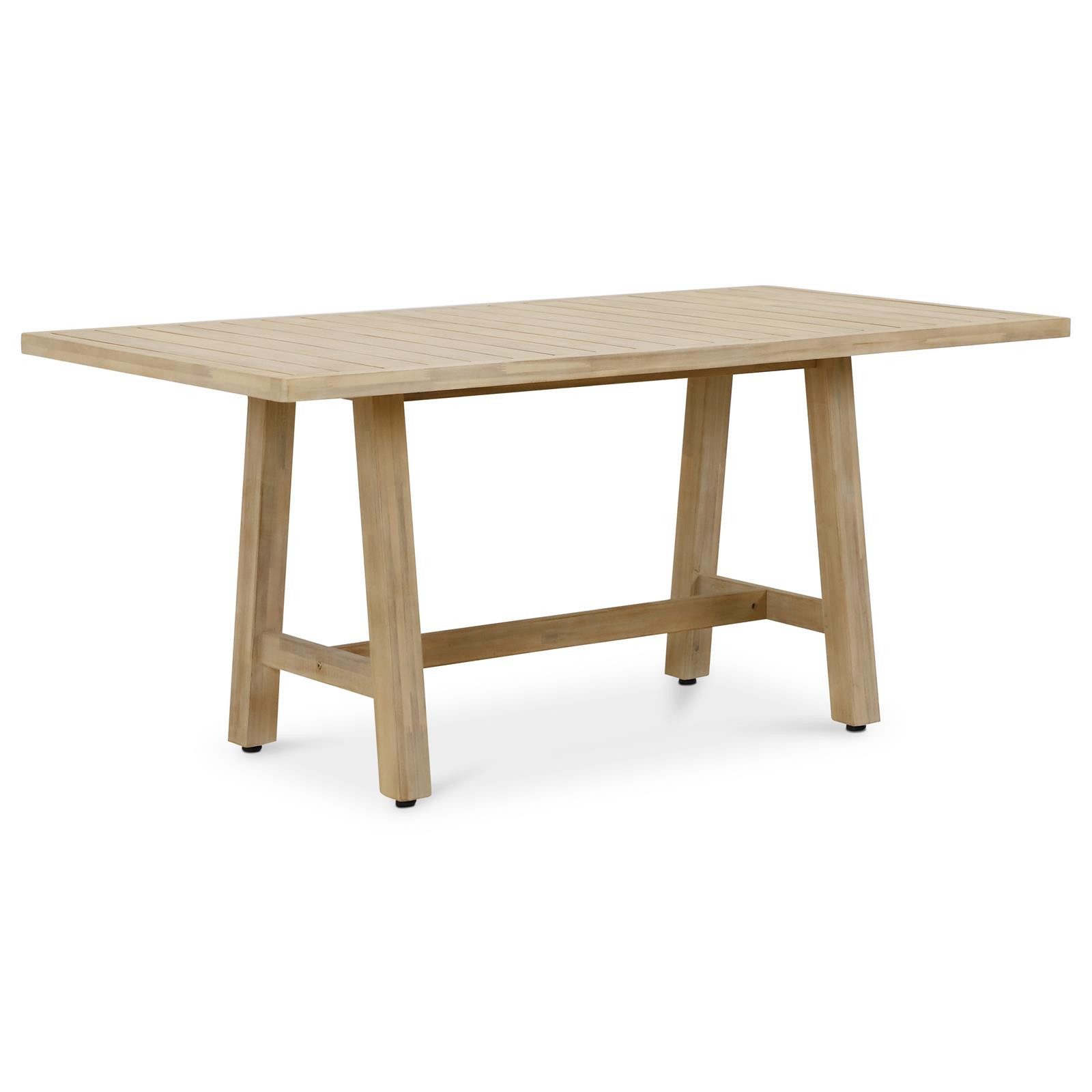 IDIMEX Gartentisch SANYA, Terrassentisch 170x90cm aus massivem Akazienholz wetterbeständig Natur