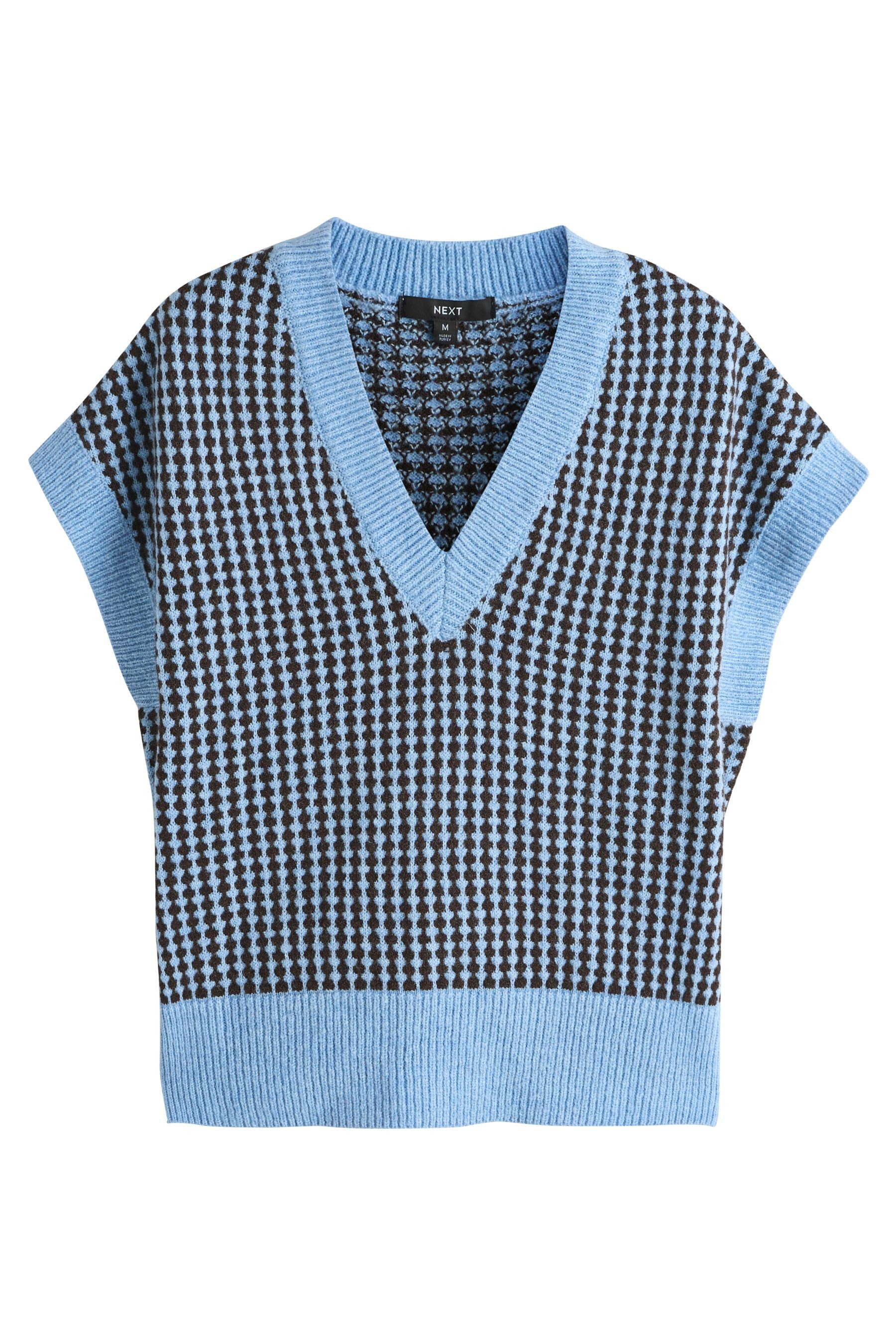 Pullunder Gestrickter Cover-up, tief angesetzte Schultern