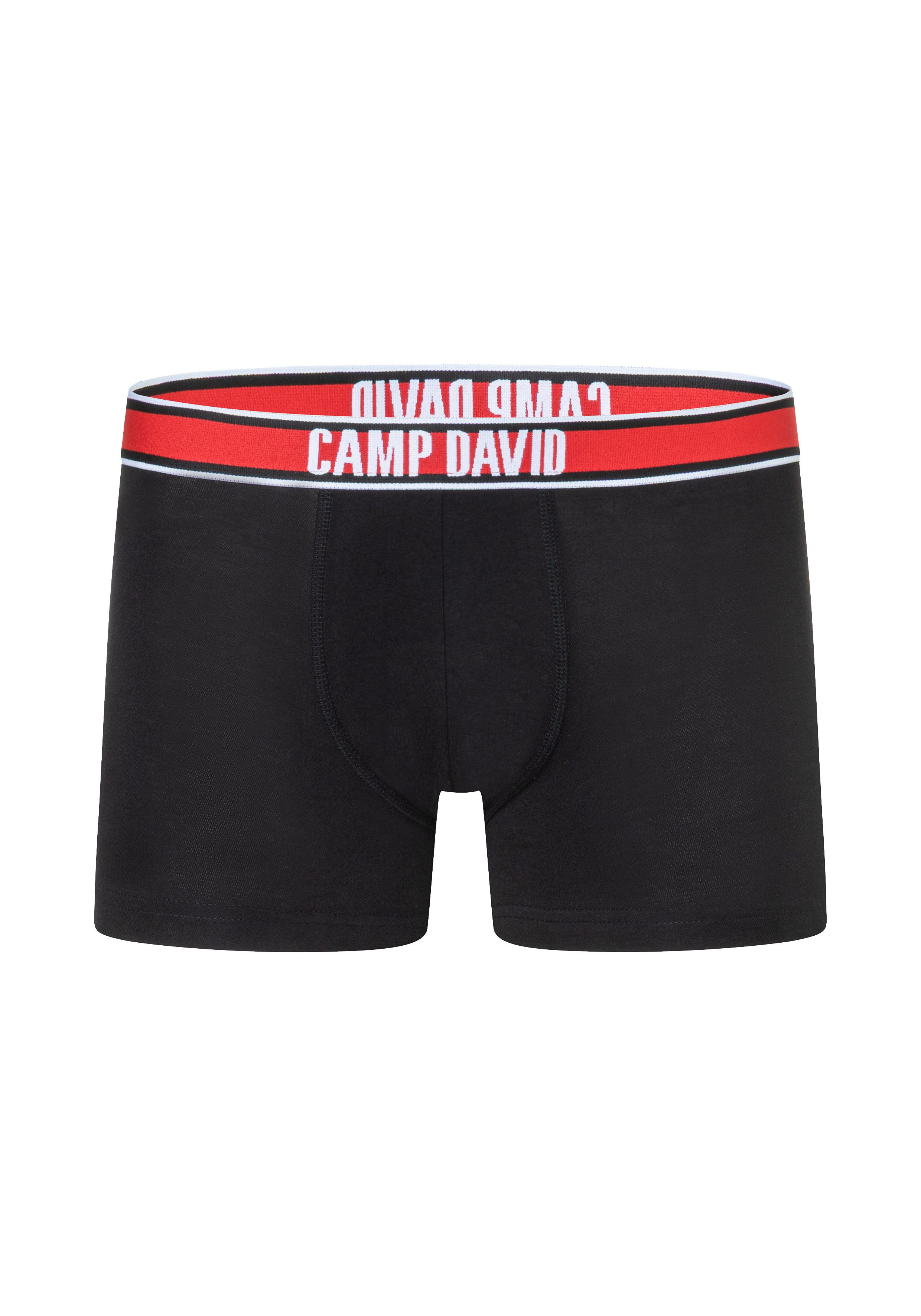 CAMP DAVID Boxershorts casual (2 Paar) mit elastischem Bund