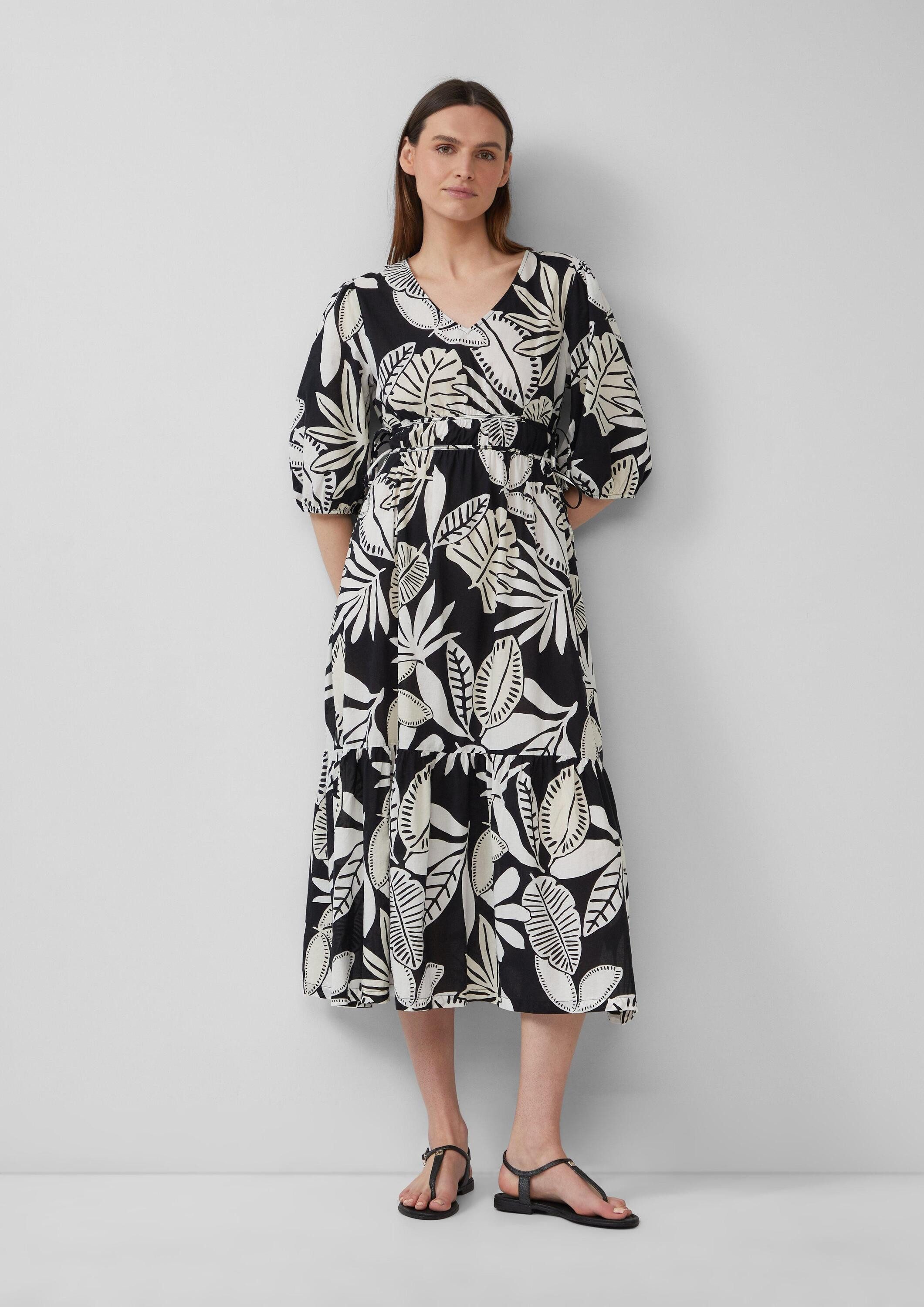 s.Oliver Midikleid Kleid Midikleid aus Baumwolle günstig online kaufen