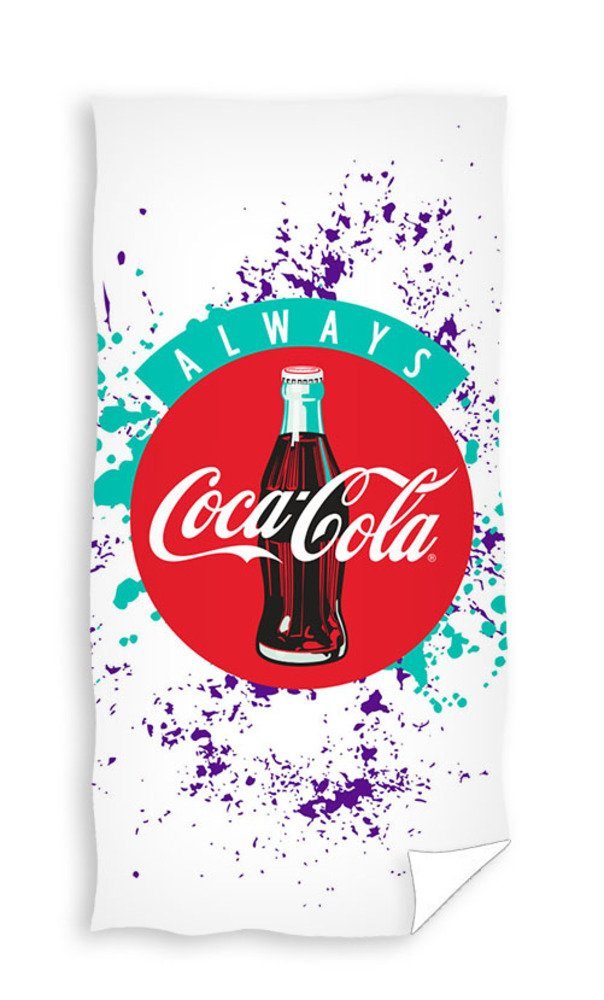 COCA COLA Strandtuch Coca Cola Badetuch Handtuch Strandtuch 70 x 140 cm, bedruckt