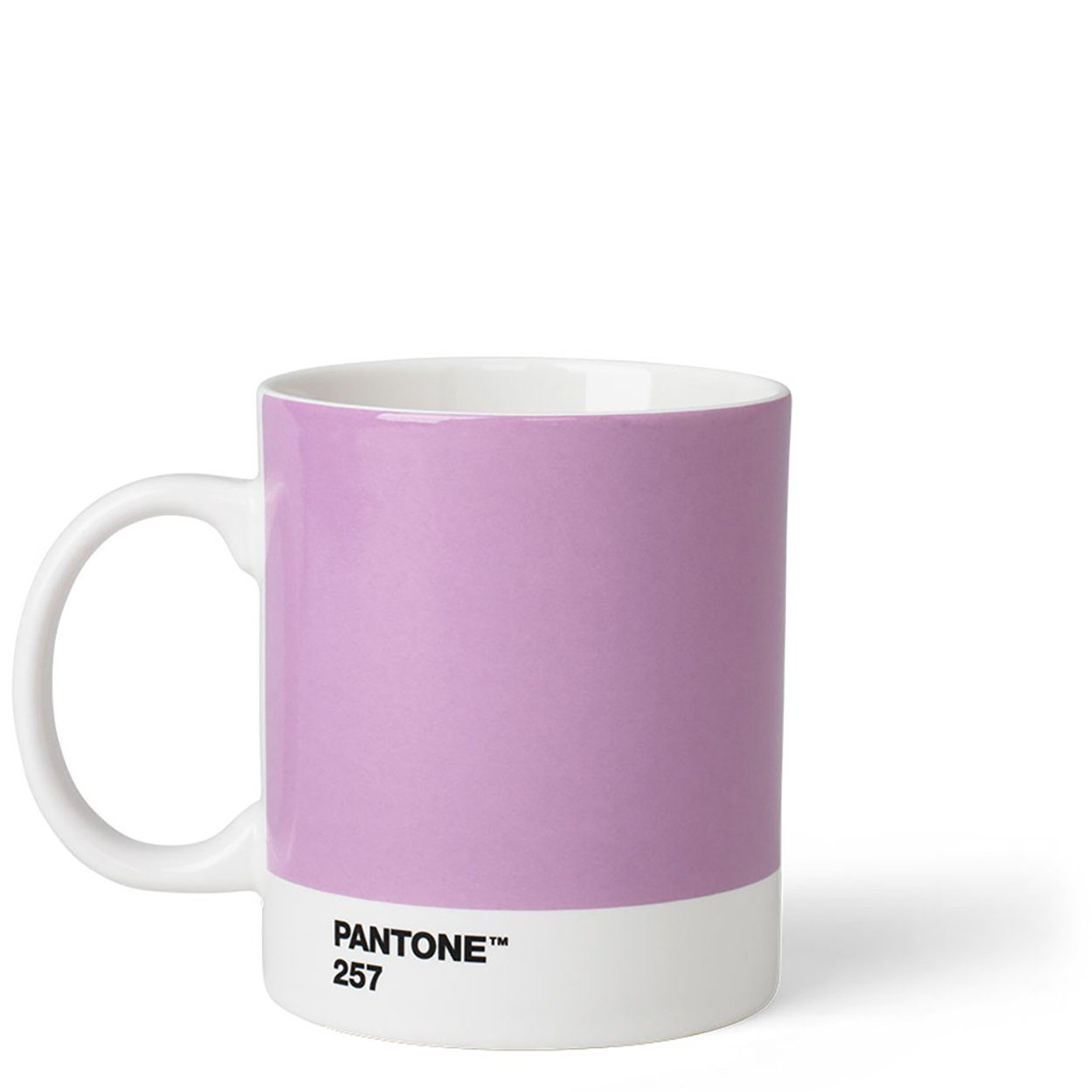 PANTONE Kaffeeservice, Porzellan Kaffeetasse dickwandig, Kaffeebecher spülmaschinenfest 375ml Light Purple 257