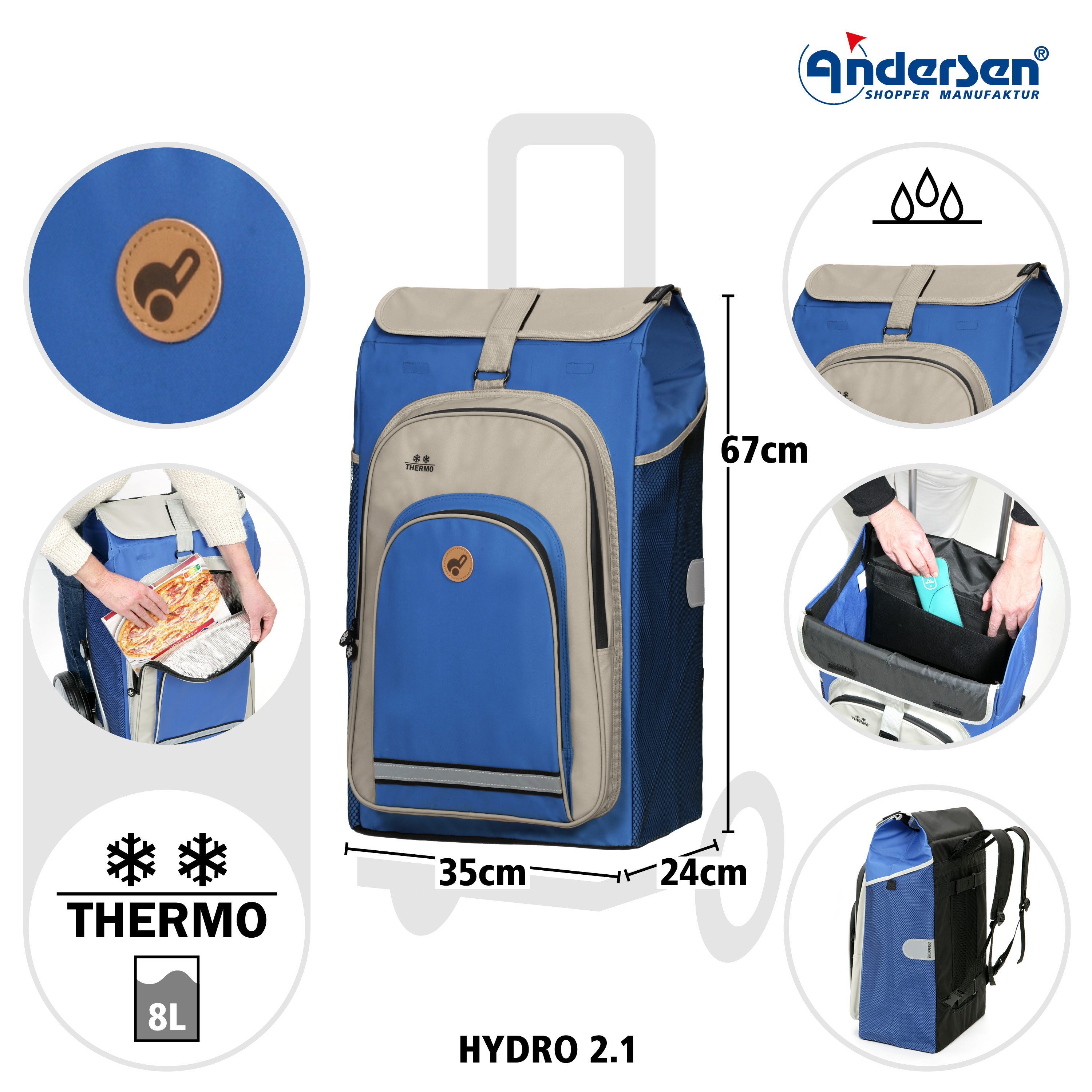 Andersen Einkaufstrolley Shopper Tasche Hydro 2.1 günstig online kaufen