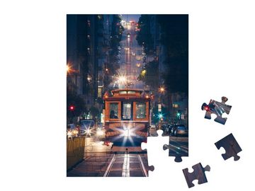 puzzleYOU Puzzle Cable Cars, California Street San Francisco, 48 Puzzleteile, puzzleYOU-Kollektionen Straßenbahnen