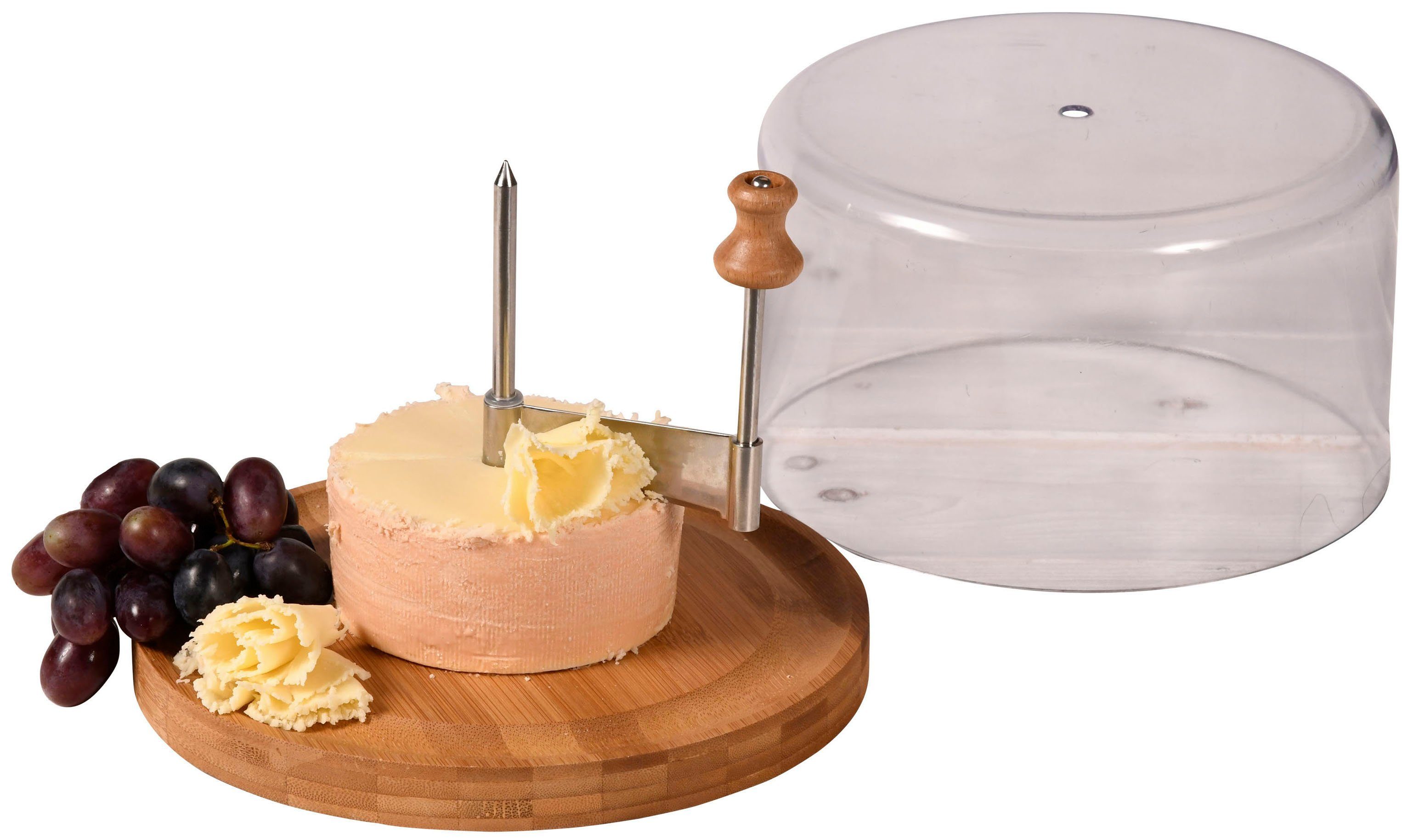 KESPER® Käsehobel Schokoladenhobel, Bambus, (1-St), mit Haube