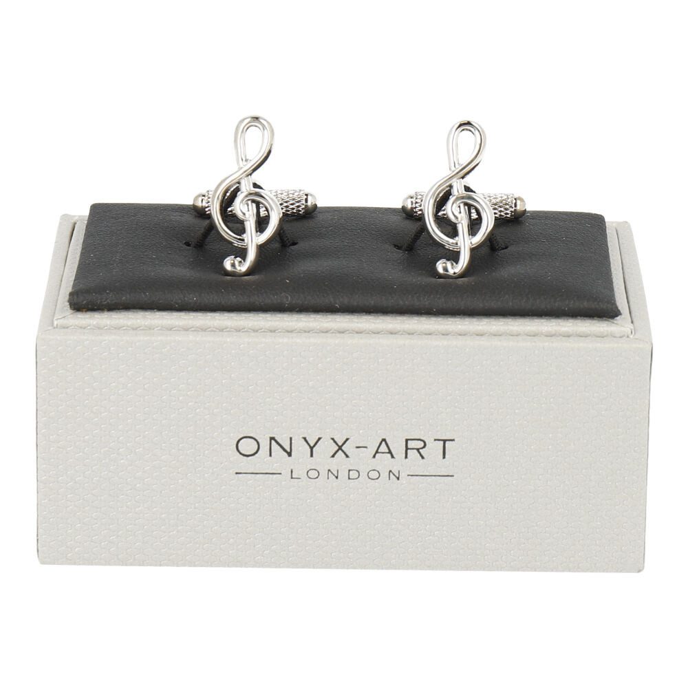 mugesh Manschettenknöpfe Set Manschettenknöpfe Violinschlüssel (1-Paar), für Musiker