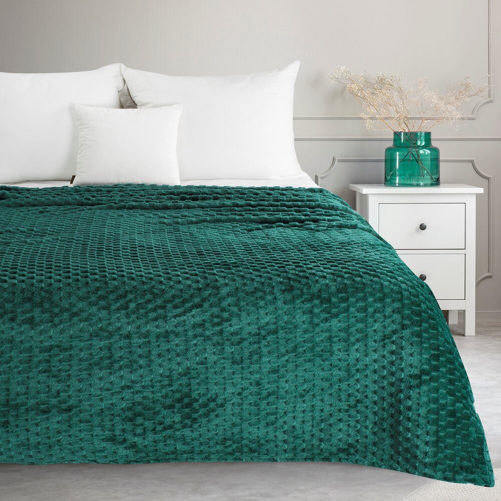 Wohndecke CINDY/6, Design91, Tolle Struktur, Waffelmuster, günstig online kaufen