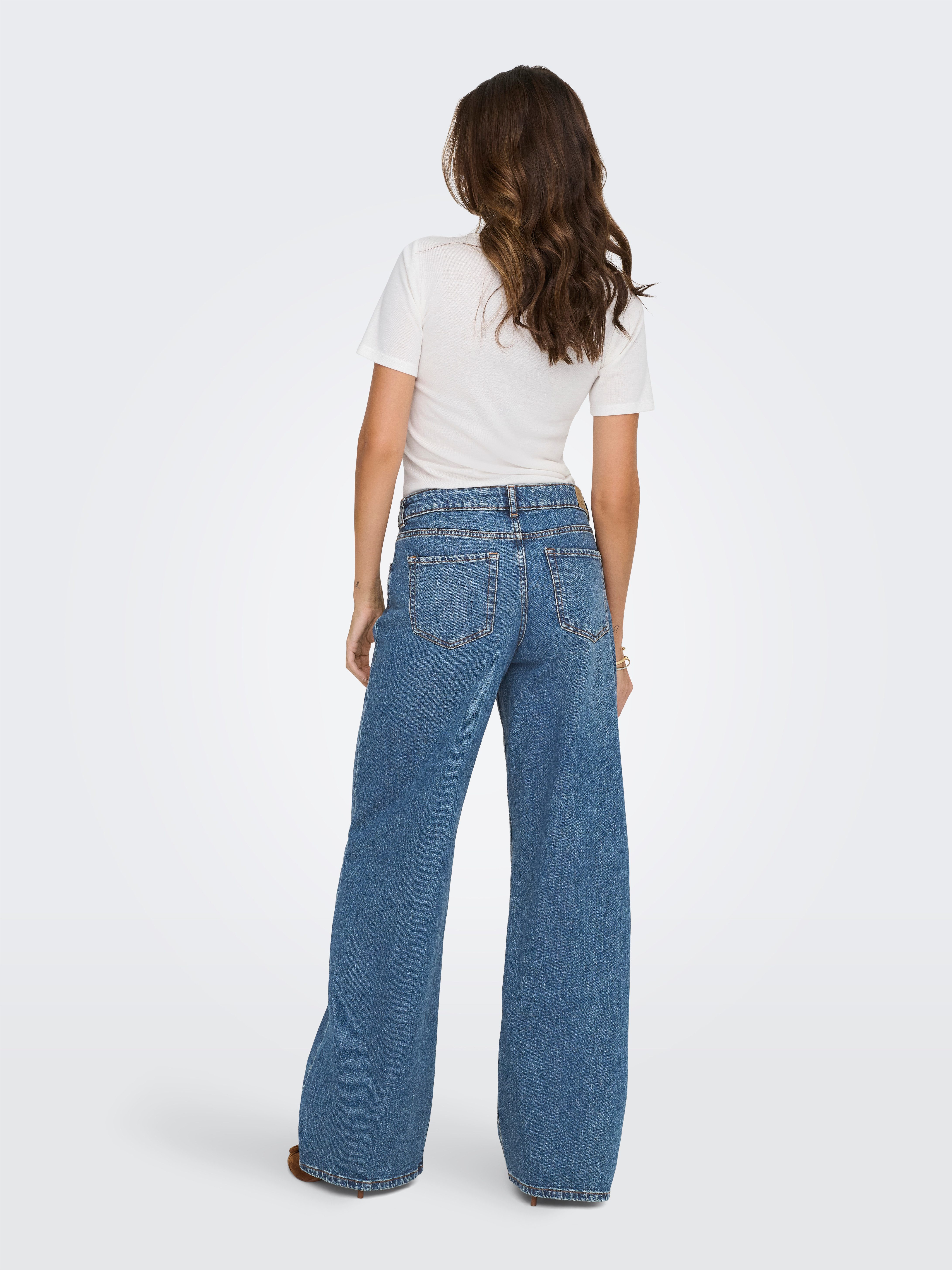 JDY Relax-fit-Jeans JDYRUBY MW WID MB 1006 DNM NOOS