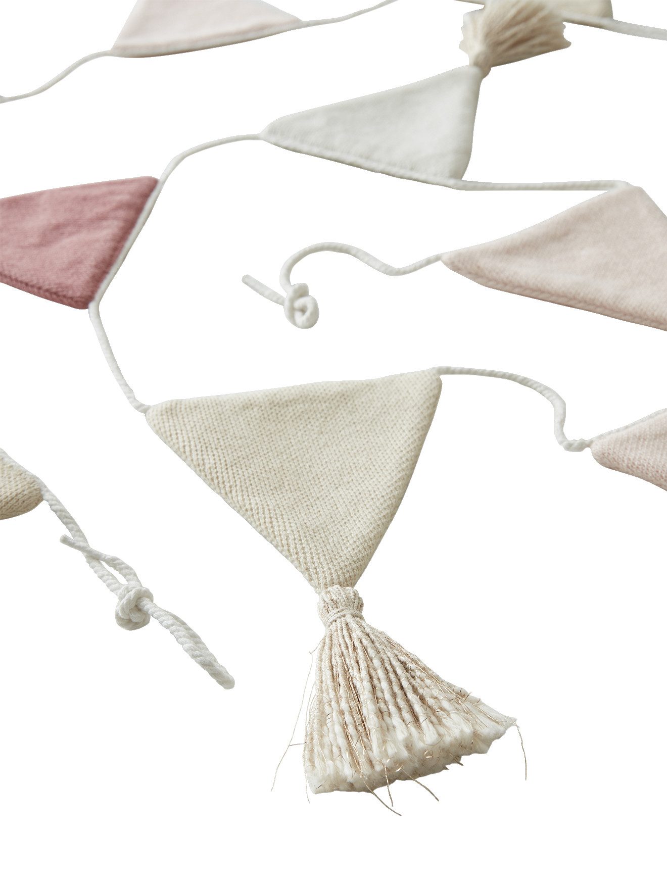 vertbaudet Girlande Kinderzimmer Wimpelkette, gestrickt