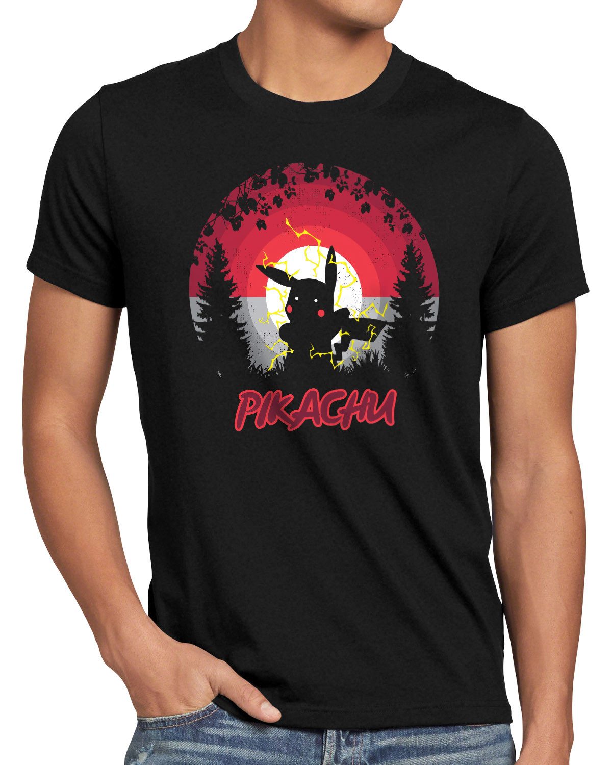 style3 T-Shirt pokemon pikachu mewtu glumanda pokeball pokego planet arena kampf u