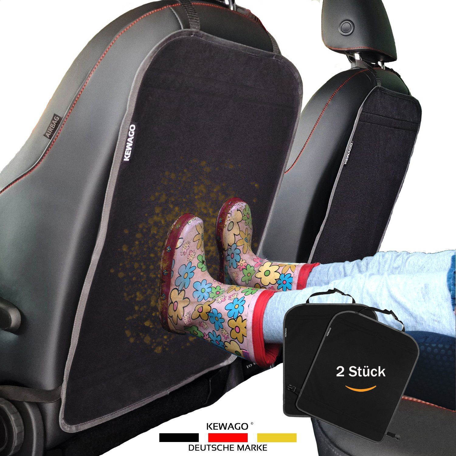 Kewago Kindersitzunterlage ISOFIX geeignet/Sitzschoner Auto
