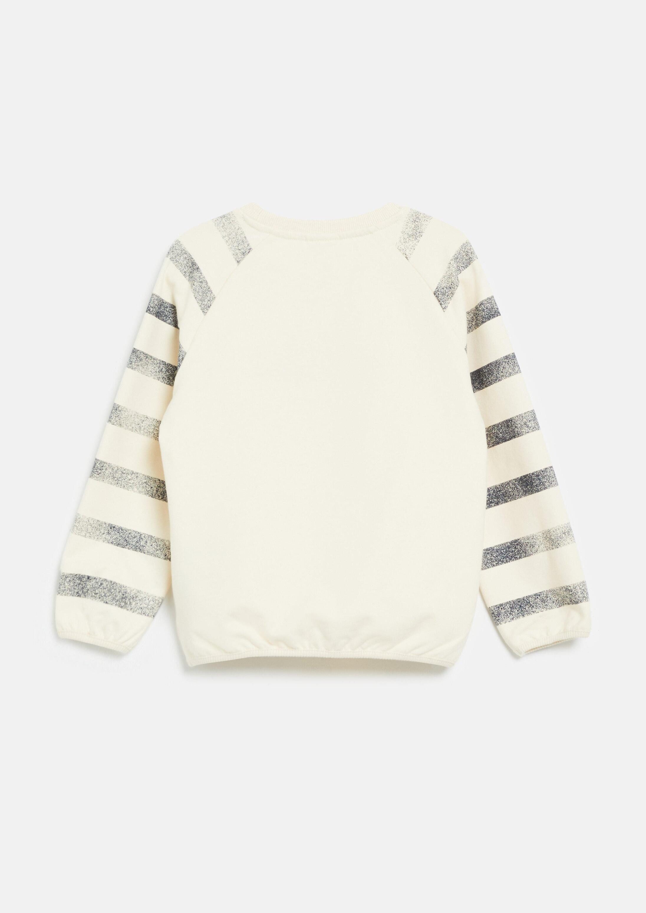 s.Oliver Sweatshirt Sweatshirt Leichtes Sweatshirt mit Raglanärmeln und Stickerei