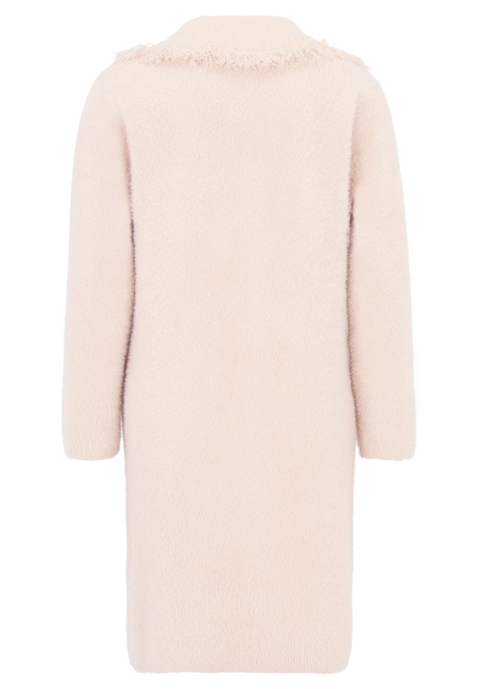 Cartoon Strickjacke Damen mit Reverskragen (1-tlg) Fransen