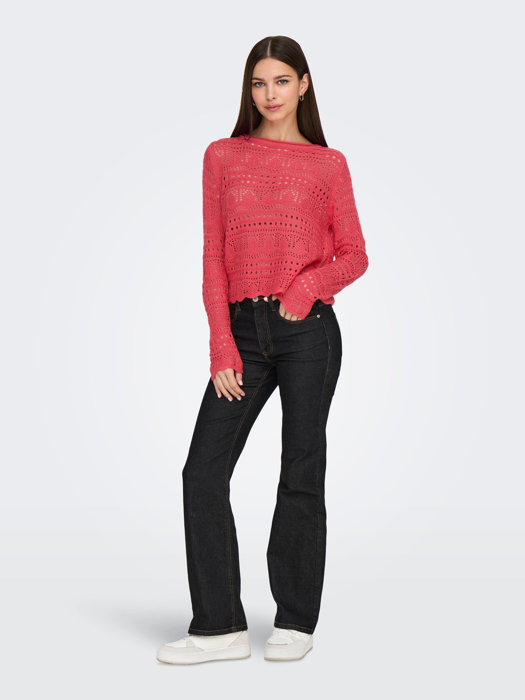 JACQUELINE de YONG Strickpullover Legerer Feinstrick günstig online kaufen
