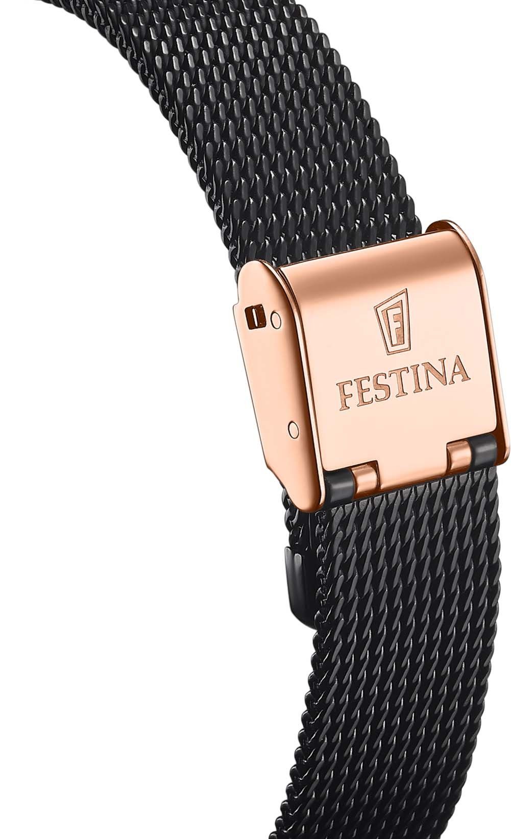 Festina Automatikuhr Automatik, F20628/3, Edelstahlgehäuse, 36 mm roségoldfarben PVD-beschichtet, ca. Ø