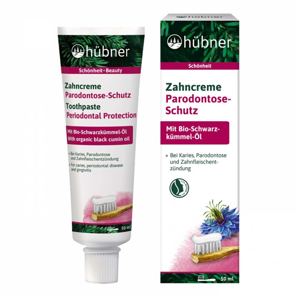 hübner Zahnpasta Zahncreme Paradontose-Schutz - Schwarzkümmel-Öl 50ml