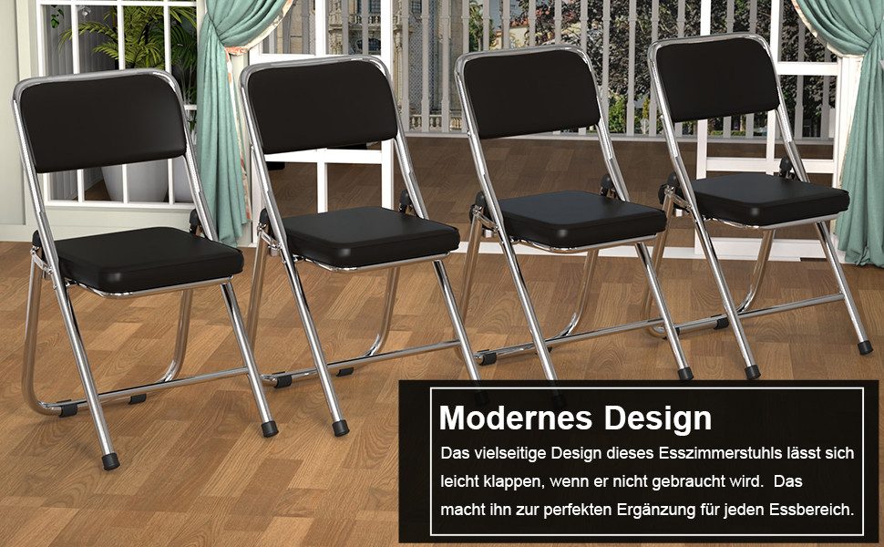 JEOBEST Klappstuhl Küchenstuhl Campingstuhl, Faltstuhl Besucherstuhl Konfer günstig online kaufen
