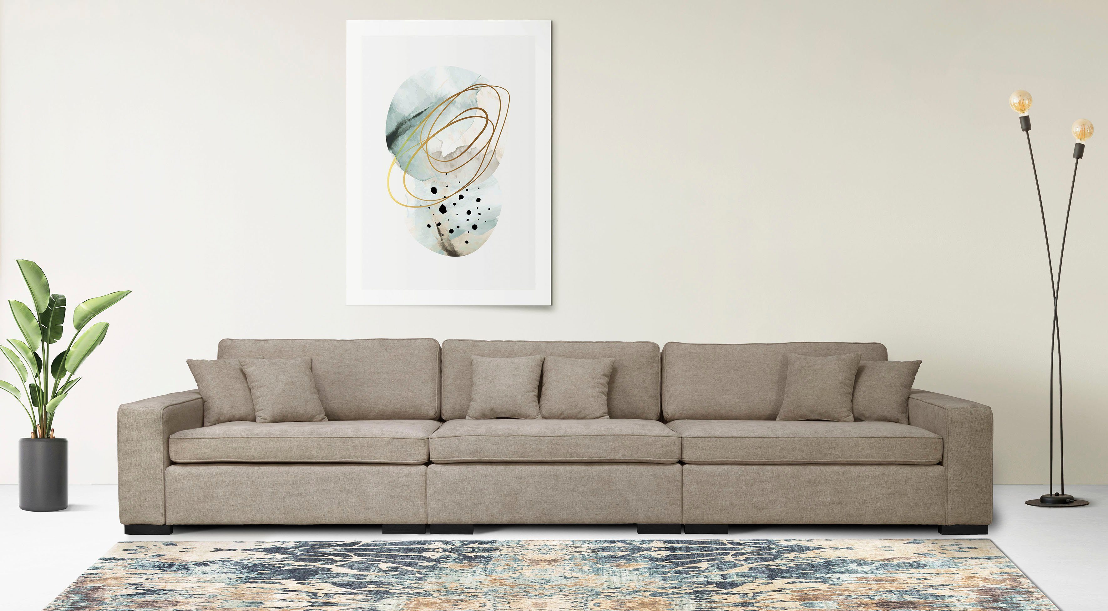 Home affaire 3-Sitzer Skara, Lounge-Sofa mit günstig online kaufen