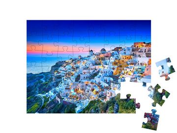 puzzleYOU Puzzle Kirche von Santorin, Griechenland, 48 Puzzleteile, puzzleYOU-Kollektionen Santorini