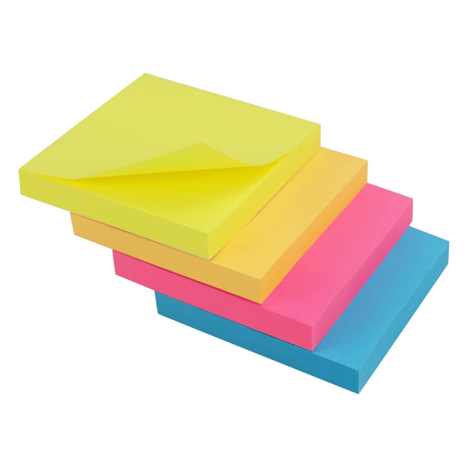 Caterize Notizzettel 4 Stück Haftnotizen Klebezettel, Notiz Klebezettel, Sticky Notes