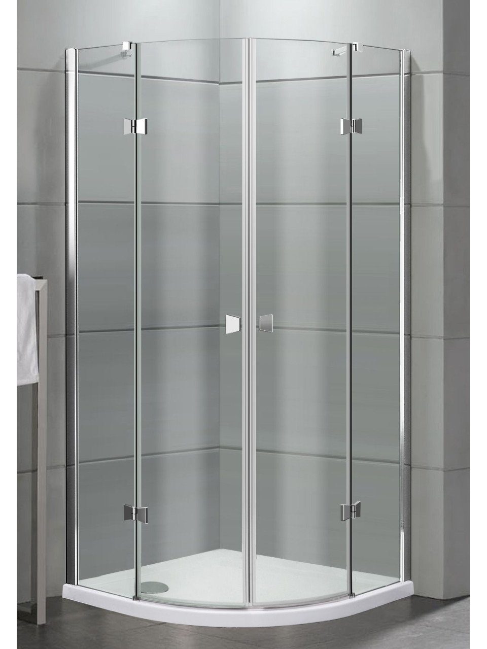 Trend Line Runddusche TrendLine Runddusche Easy-6 Open Drehtür 90 x 90