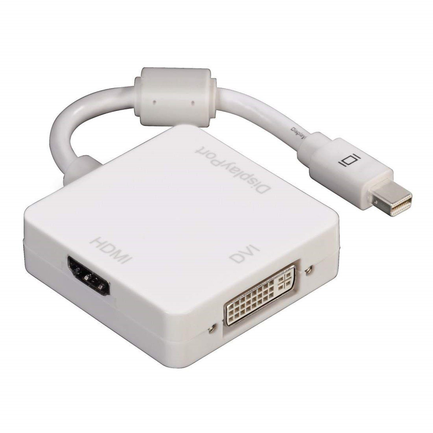 3in1 Mini DisplayPort Adapter Kabel Weiß Video-Adapter