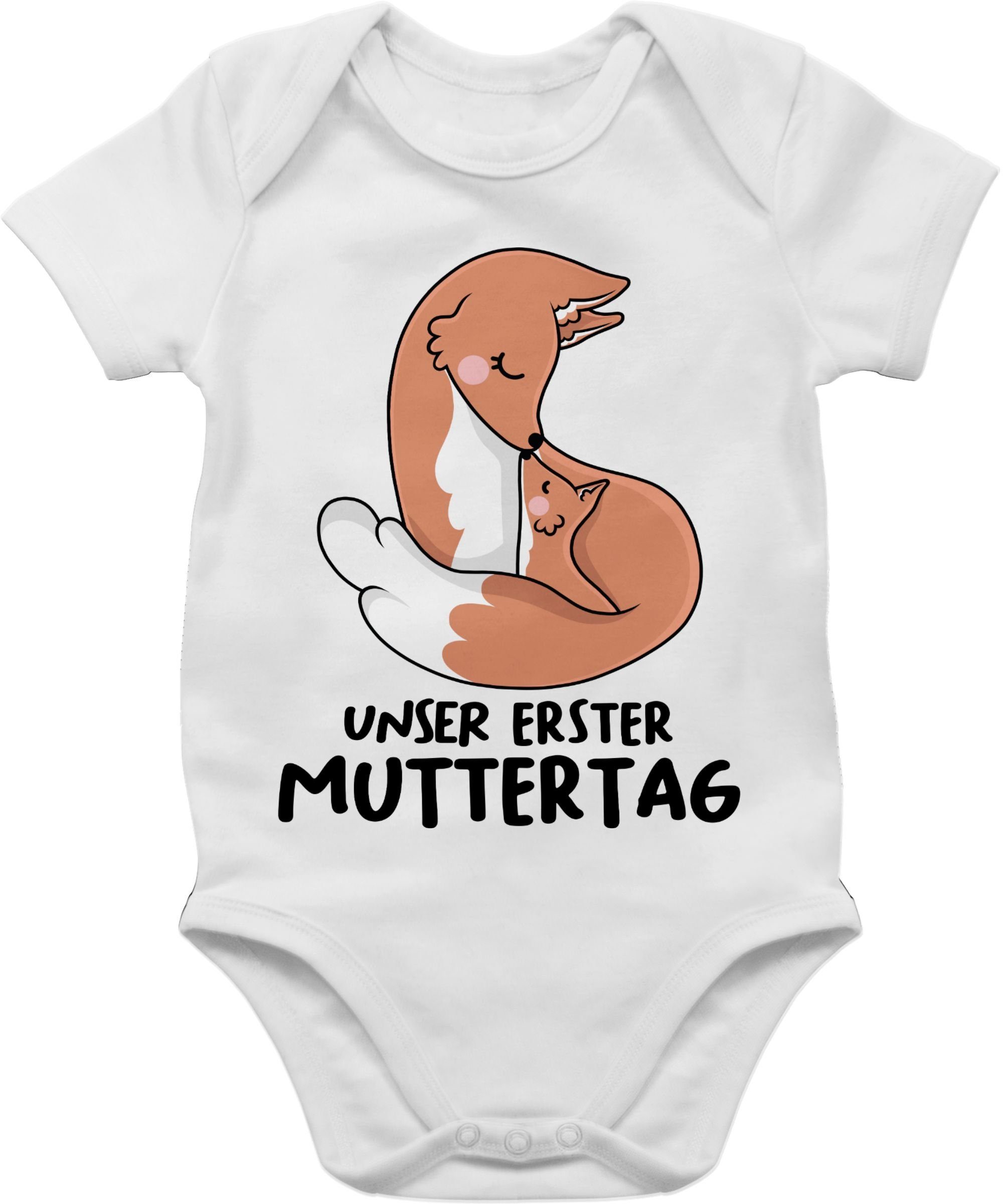 Shirtbody Unser erster Muttertag I Füchsen