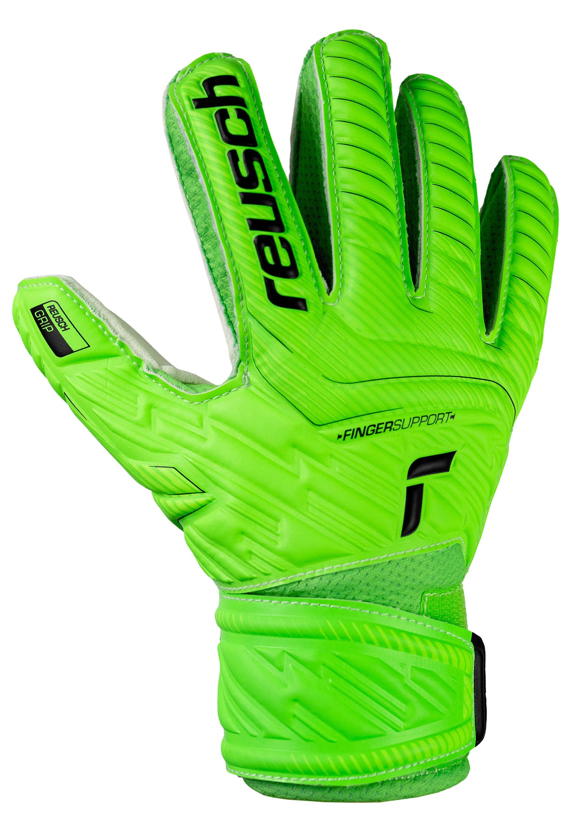 Reusch Torwarthandschuhe Attrakt Grip Finger Junior für alle Spielfeldoberflächen