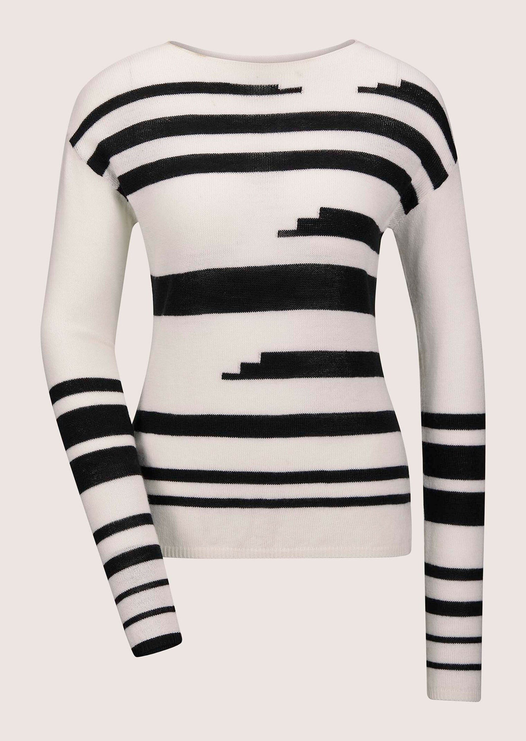 MADELEINE Strickpullover Intarsien-Pullover aus Schurwolle