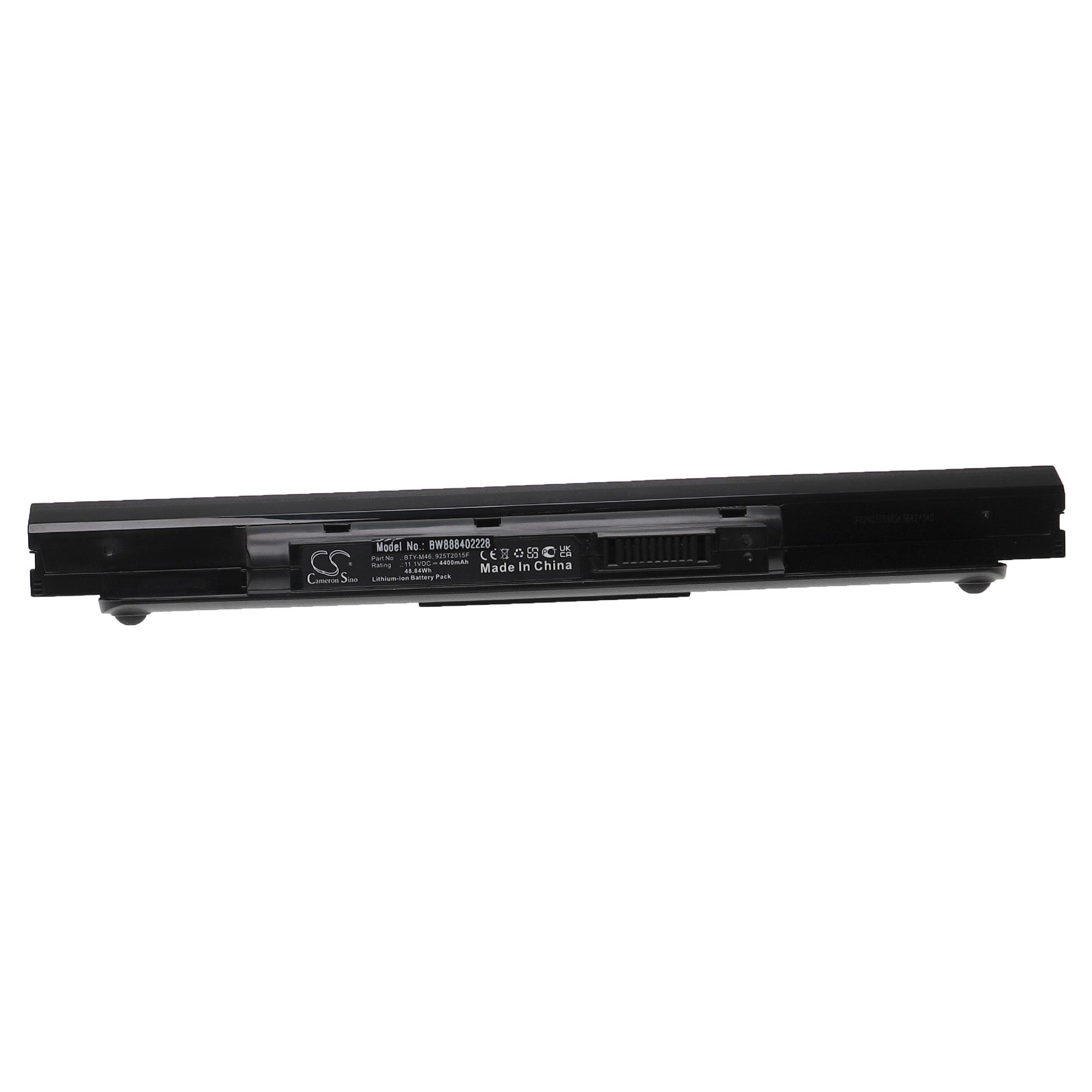 vhbw passend für MSI GE40, X460DX-006US, X460DX-007US, X460DX-008US, Laptop-Akku 4400 mAh