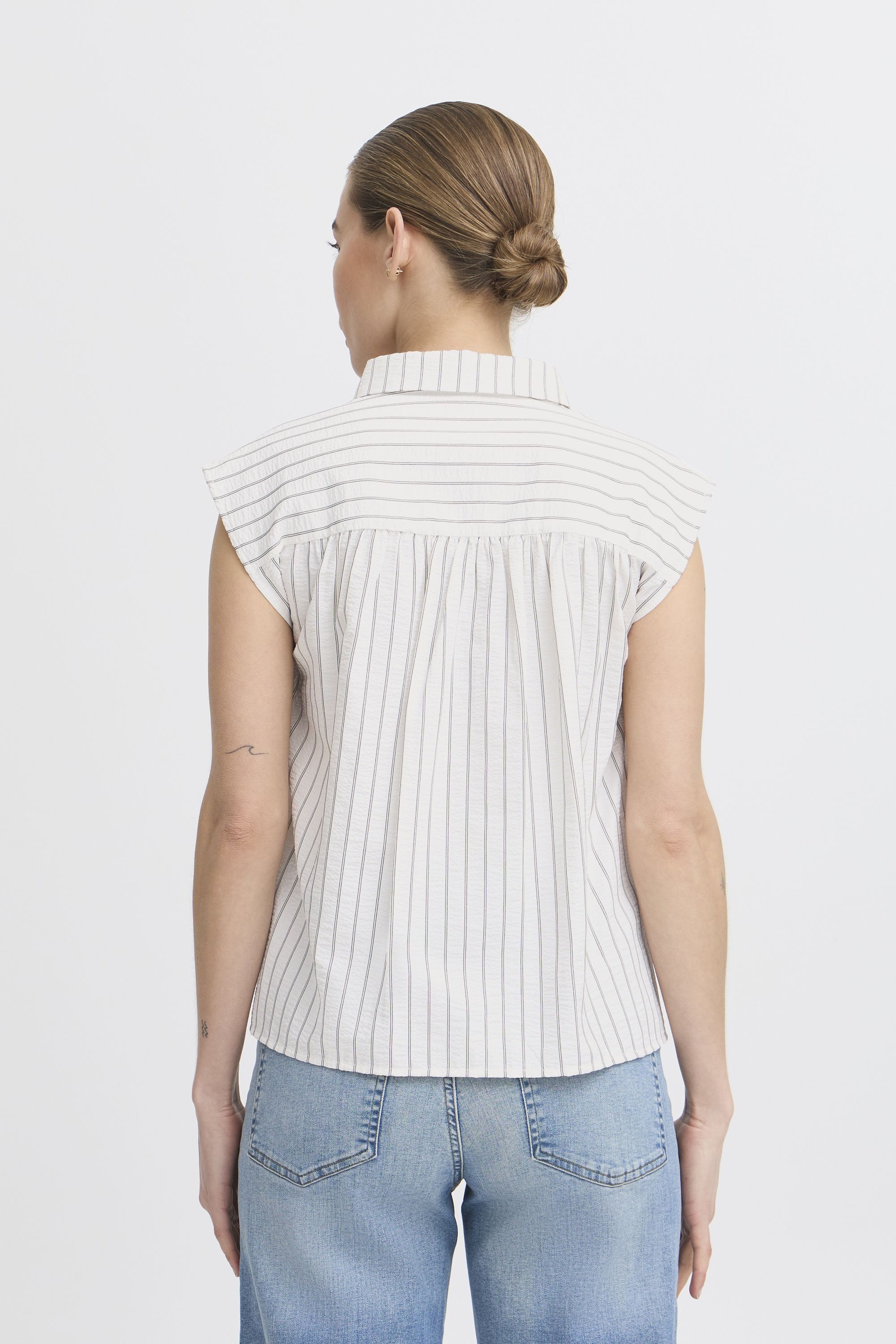 Ichi Kurzarmhemd Klassische Bluse
