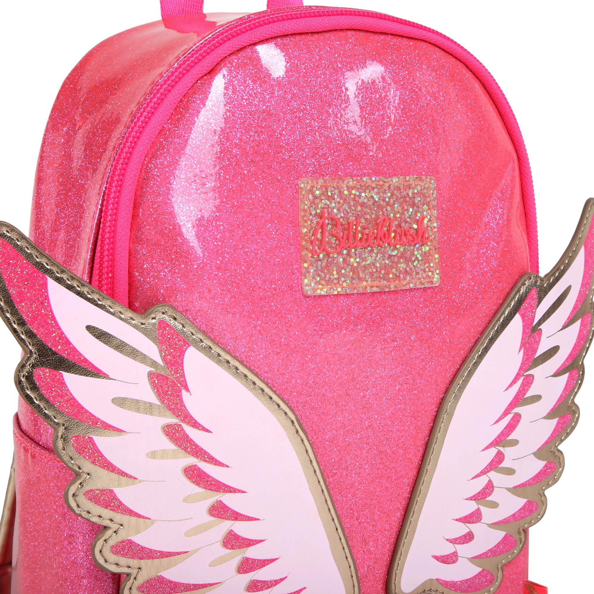 Billieblush Kinderrucksack Billieblush Rucksack pink glitzernd mit Flügelmotiv