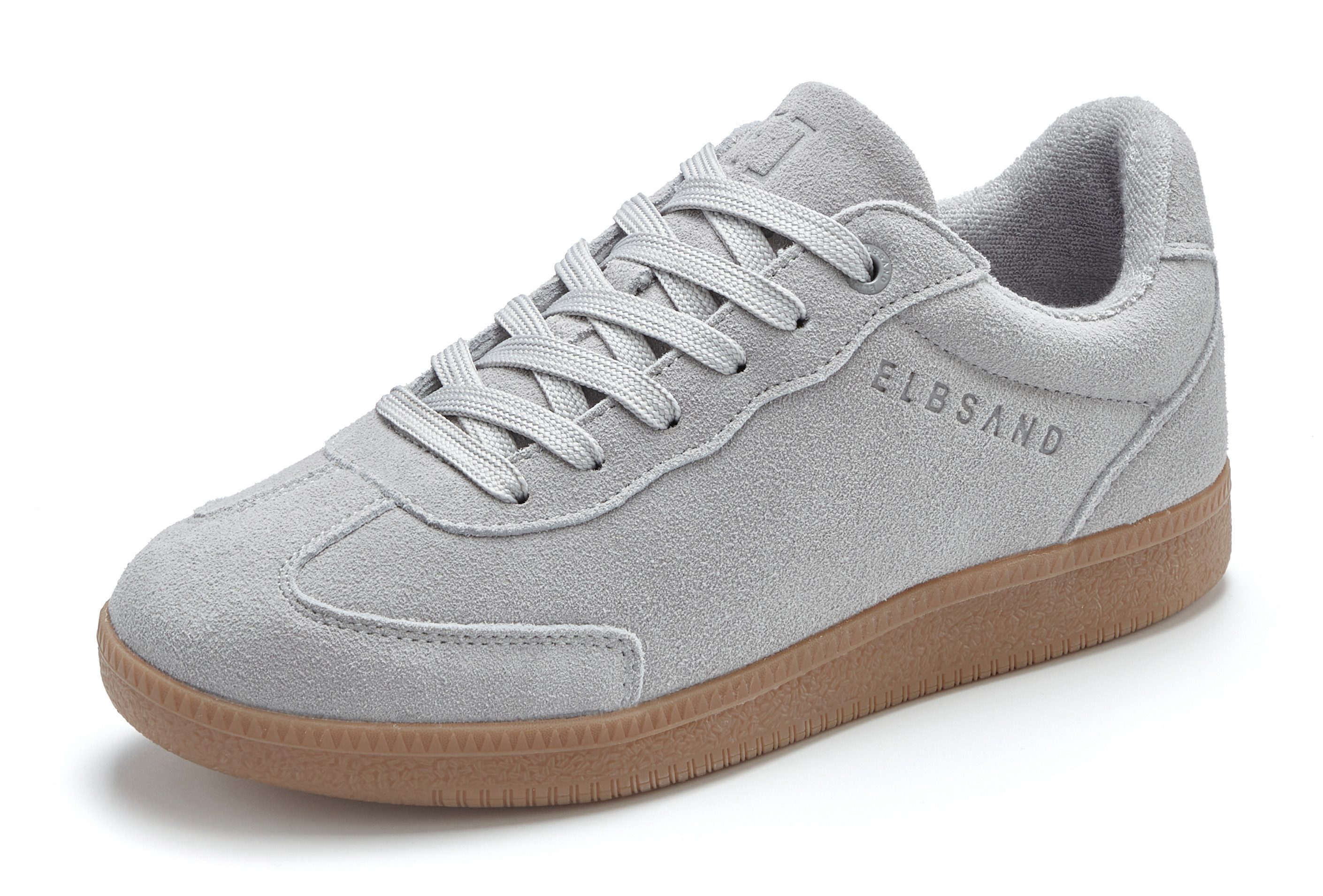 Elbsand Freizeitschuh, Schnürschuh, Turnschuh, Retro Sneaker, Lederschuh Sneaker Ledersneaker, Schnürhalbschuh aus Leder im modernen Retro Look