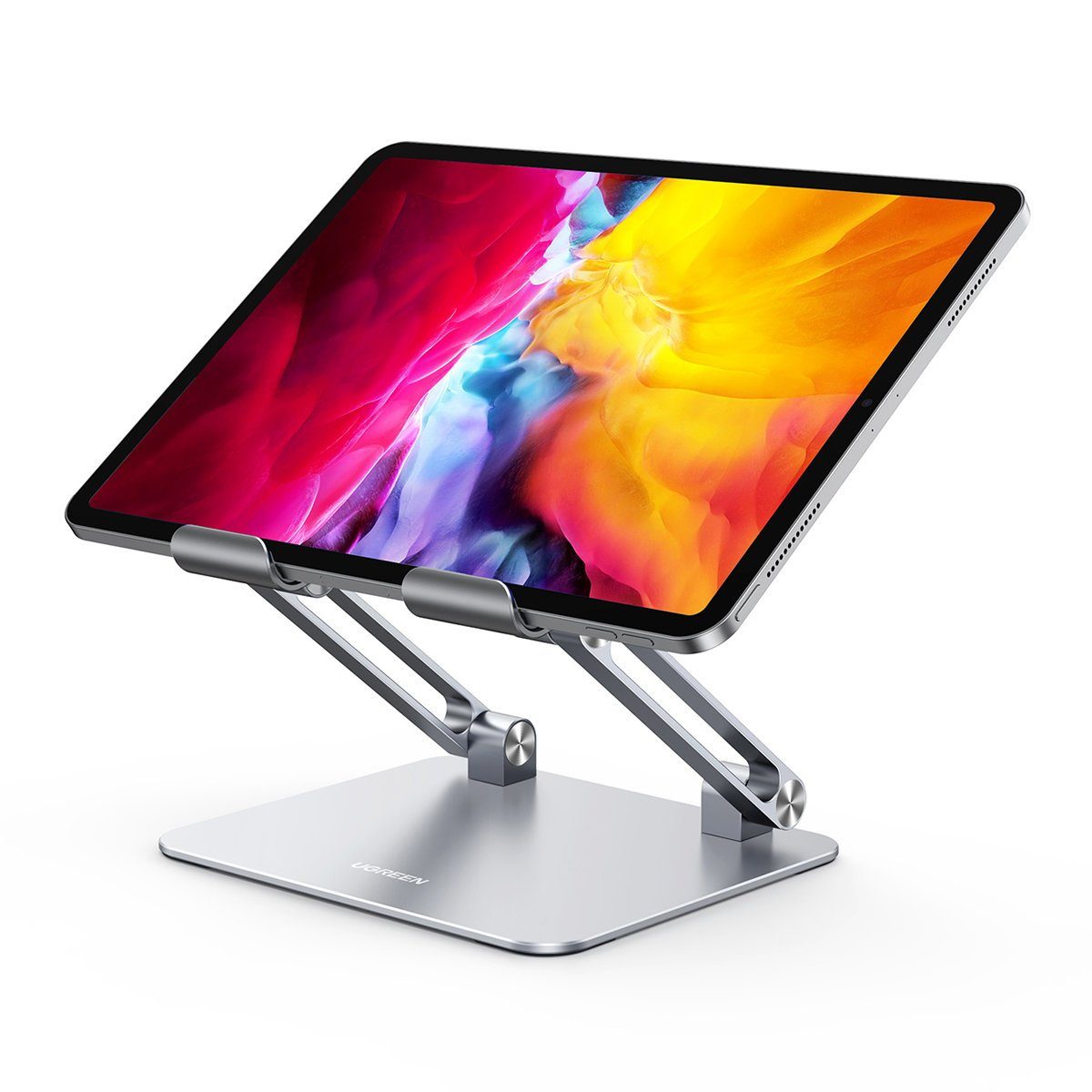 UGREEN Schreibtischklappständer Tablet Stand Halterung für Tablet Silber Tablet-Ständer