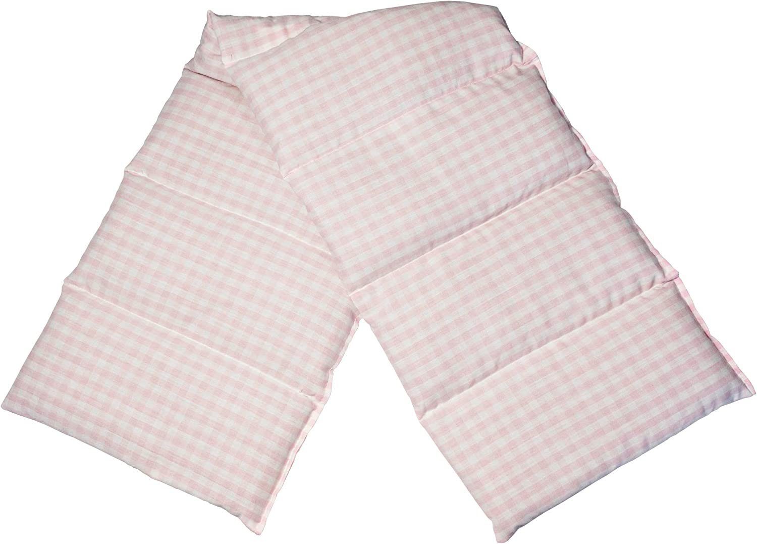 Giraffenland Wärmekissen Bio-Stoff Bio-Roggen-Weizen Körnerkissen 8-Kammer 75x20cm, Wärme- (Mikrowelle/Backofen) o. Kältekissen (Kühlschrank/Gefriertruhe)