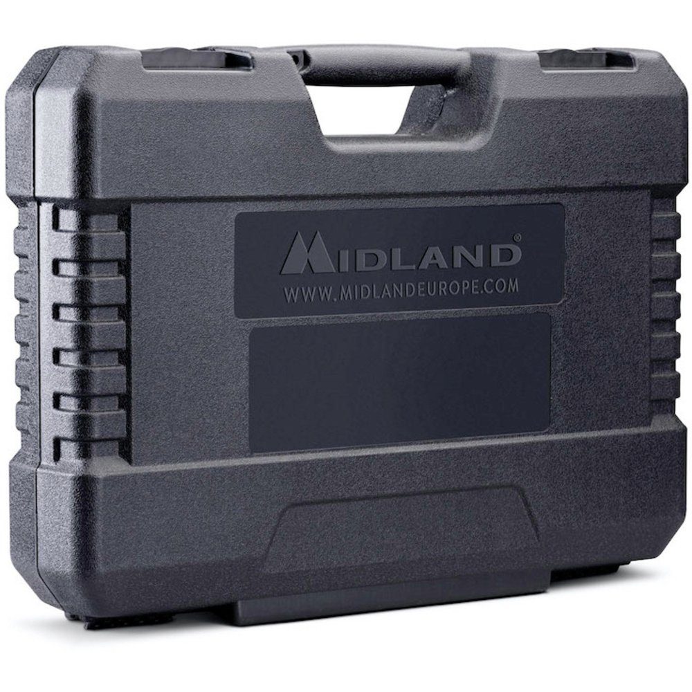 Midland Kofferset, Walkie G7 Midland Pro MA24-L 2er Doppelstandlader, PMR446 Headsets Talkie