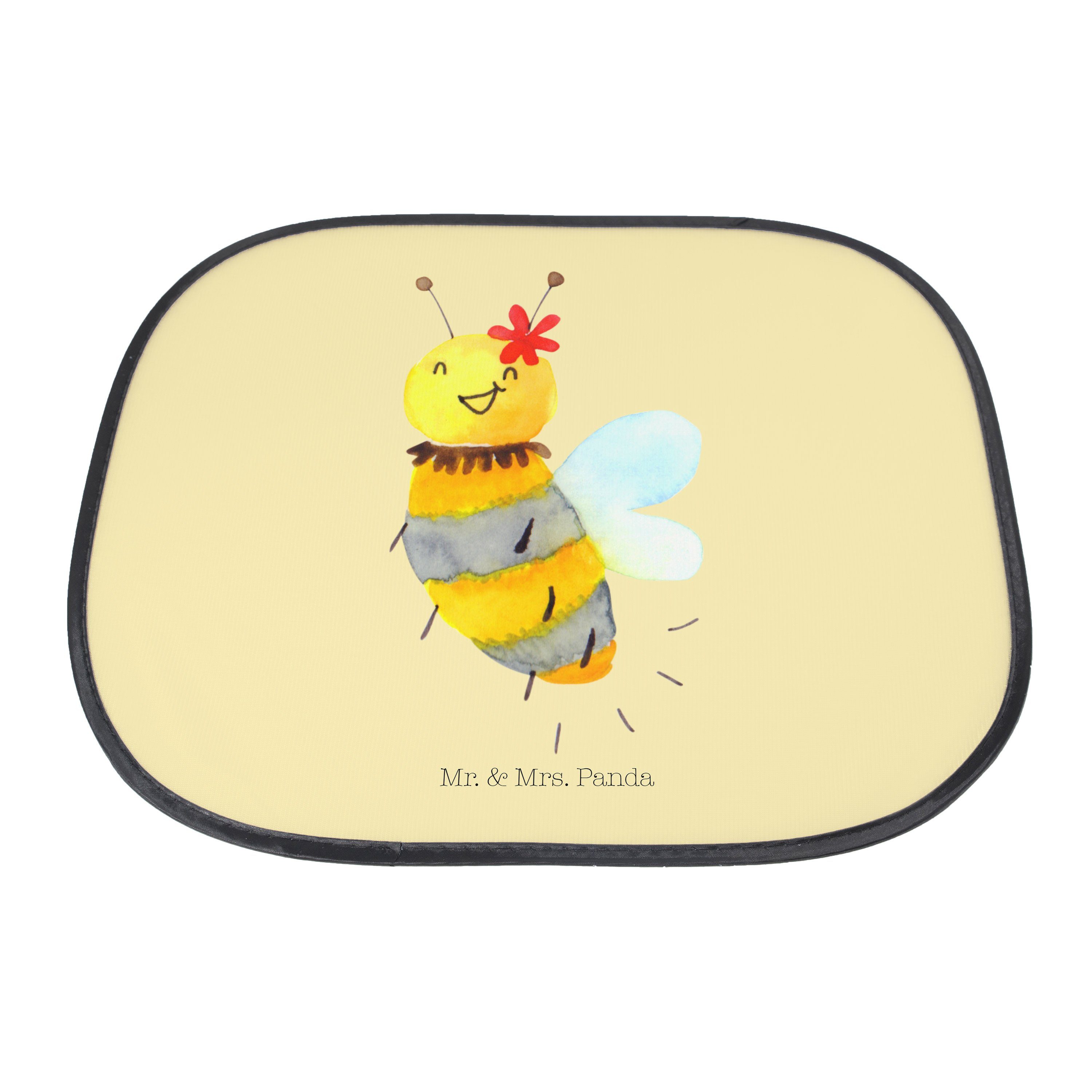 Sonnenschutz Biene Blume - Panda, Gelb Sonnenblend, Geschenk, Seidenmatt & Mrs. Pastell Auto - Mr. Sonnenschutz