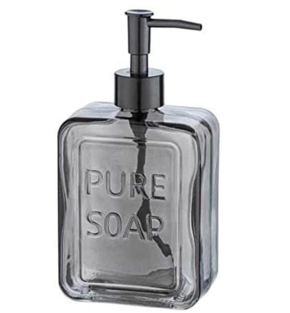 WENKO Badaccessoire-Set WENKO Seifenspender Pure Soap, Grau günstig online kaufen