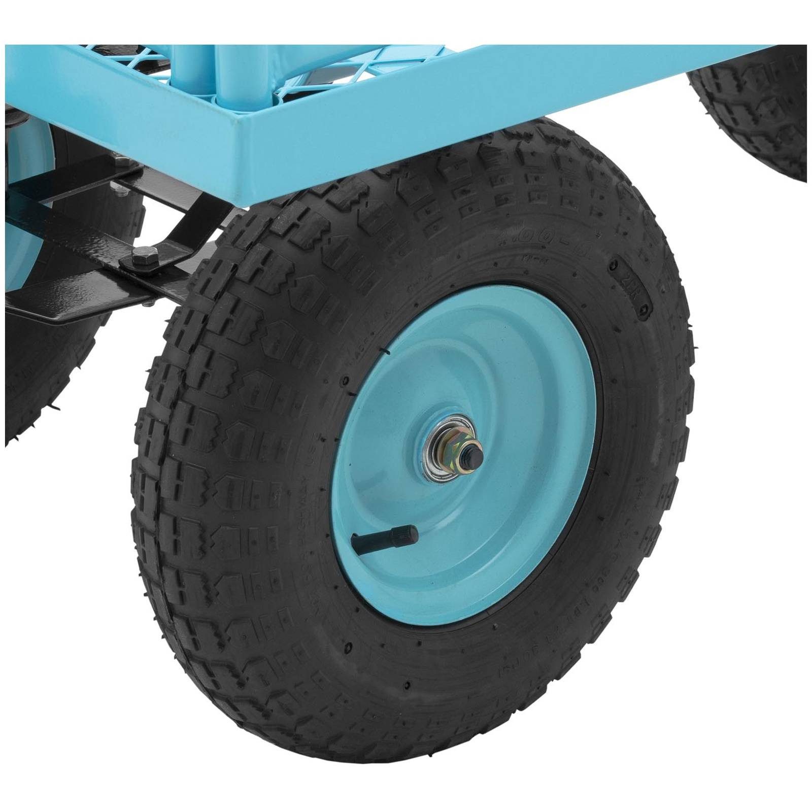 Hillvert Bollerwagen 400kg Transportwagen Gartenwagen Plattformwagen Seitengitter abnehmbar