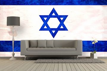 WandbilderXXL Fototapete Israel, glatt, Länderflaggen, Vliestapete, hochwertiger Digitaldruck, in verschiedenen Größen