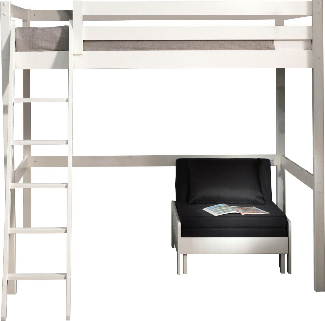 Vipack Hochbett Pino (Made in Europe) mit Sessel