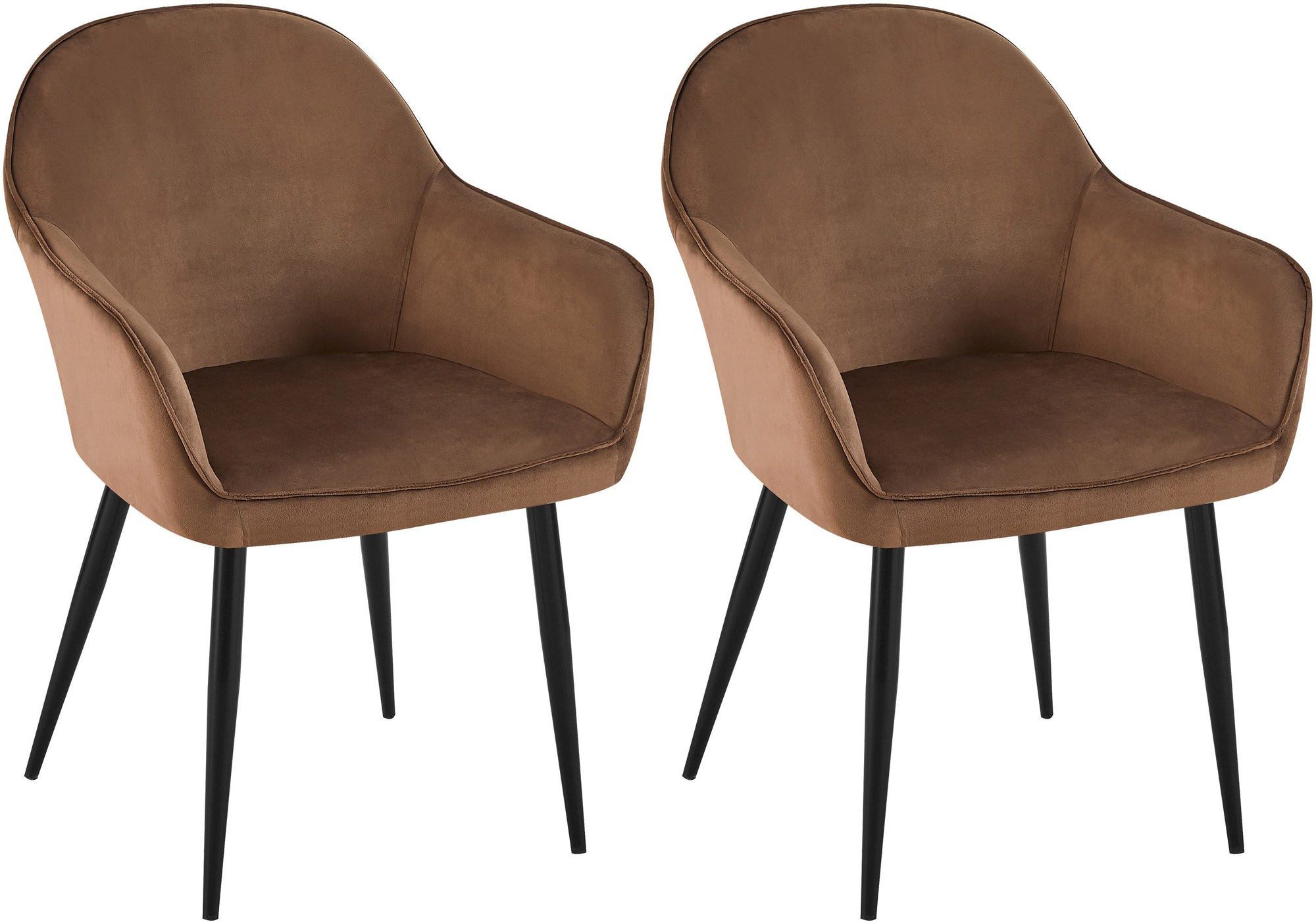 Esszimmerstuhl 2er Set Esszimmerstuhl Boise Samt