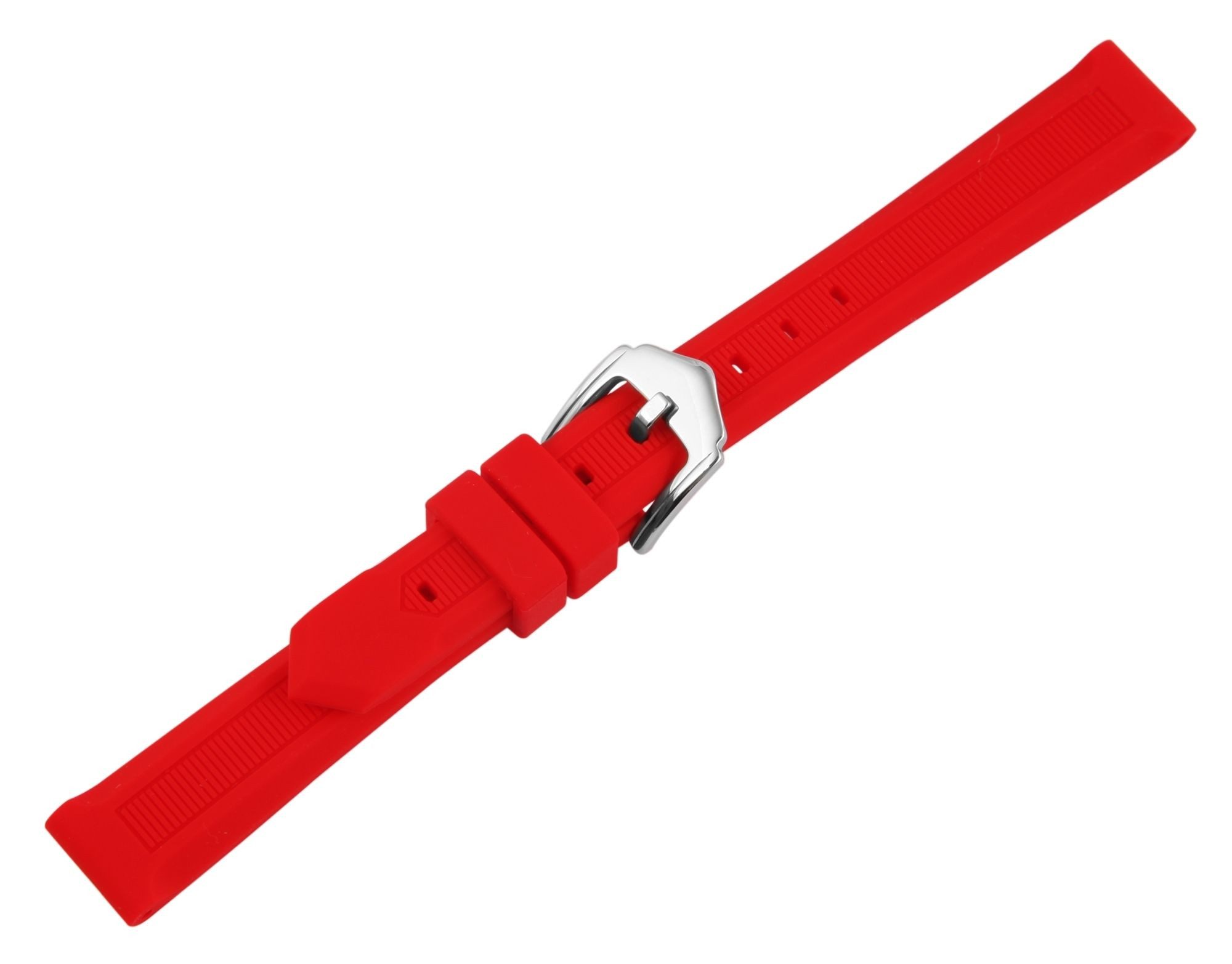 Engelhardt Uhrenarmband MB0081 Silikon-Uhrenarmband, rot, Dornschließe, 12 günstig online kaufen