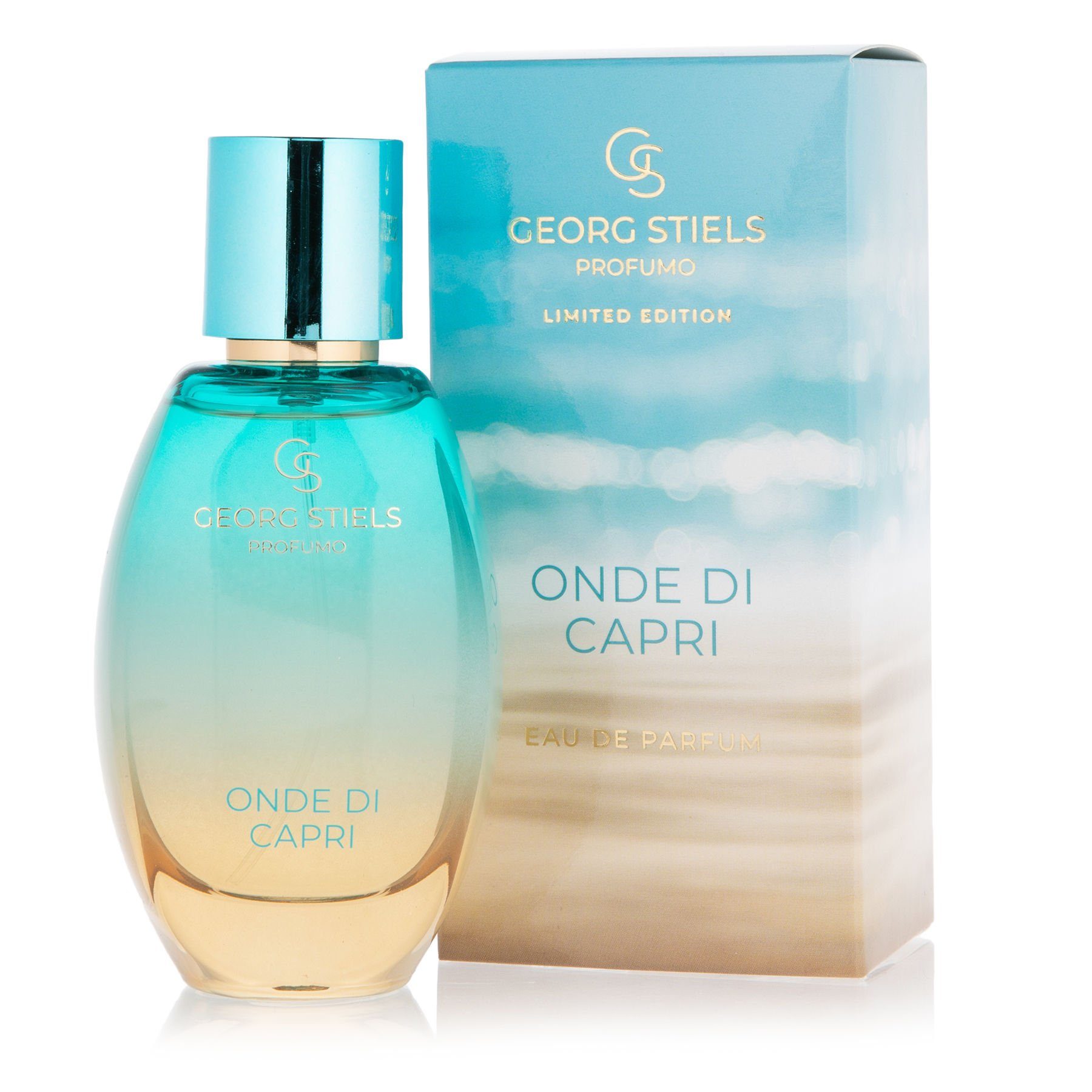 Georg Stiels Eau sommerlich, inkl. Parfum Capri" -lotion, + & aus "Onde Noten, Tester Parfümölanteil Bodywash de frischen 18 Komposition % 4-tlg., di