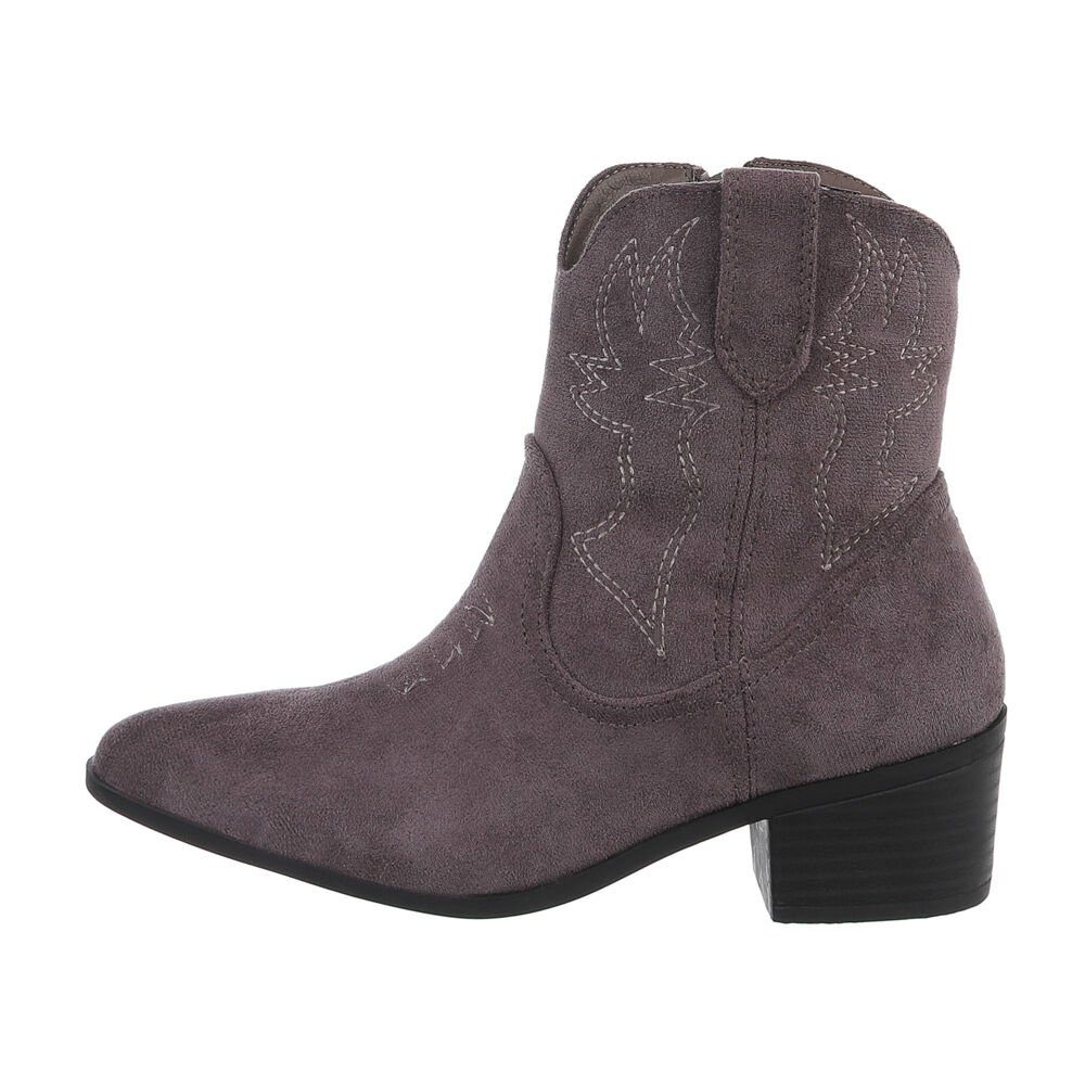 Ital-Design Damen Cowboyboots Western Westernstiefelette