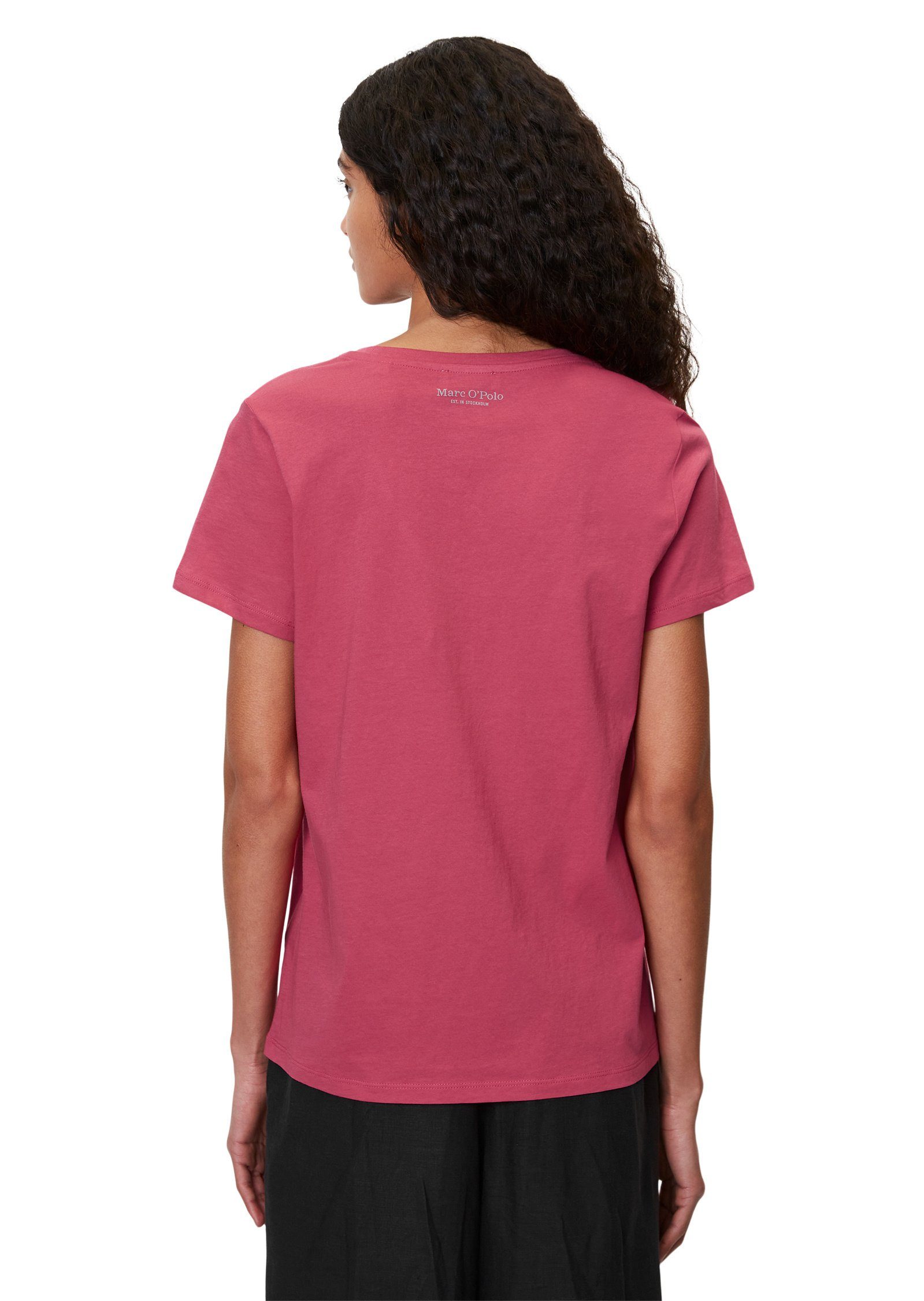 Marc O'Polo T-Shirt aus Jersey Organic Cotton Single rosa