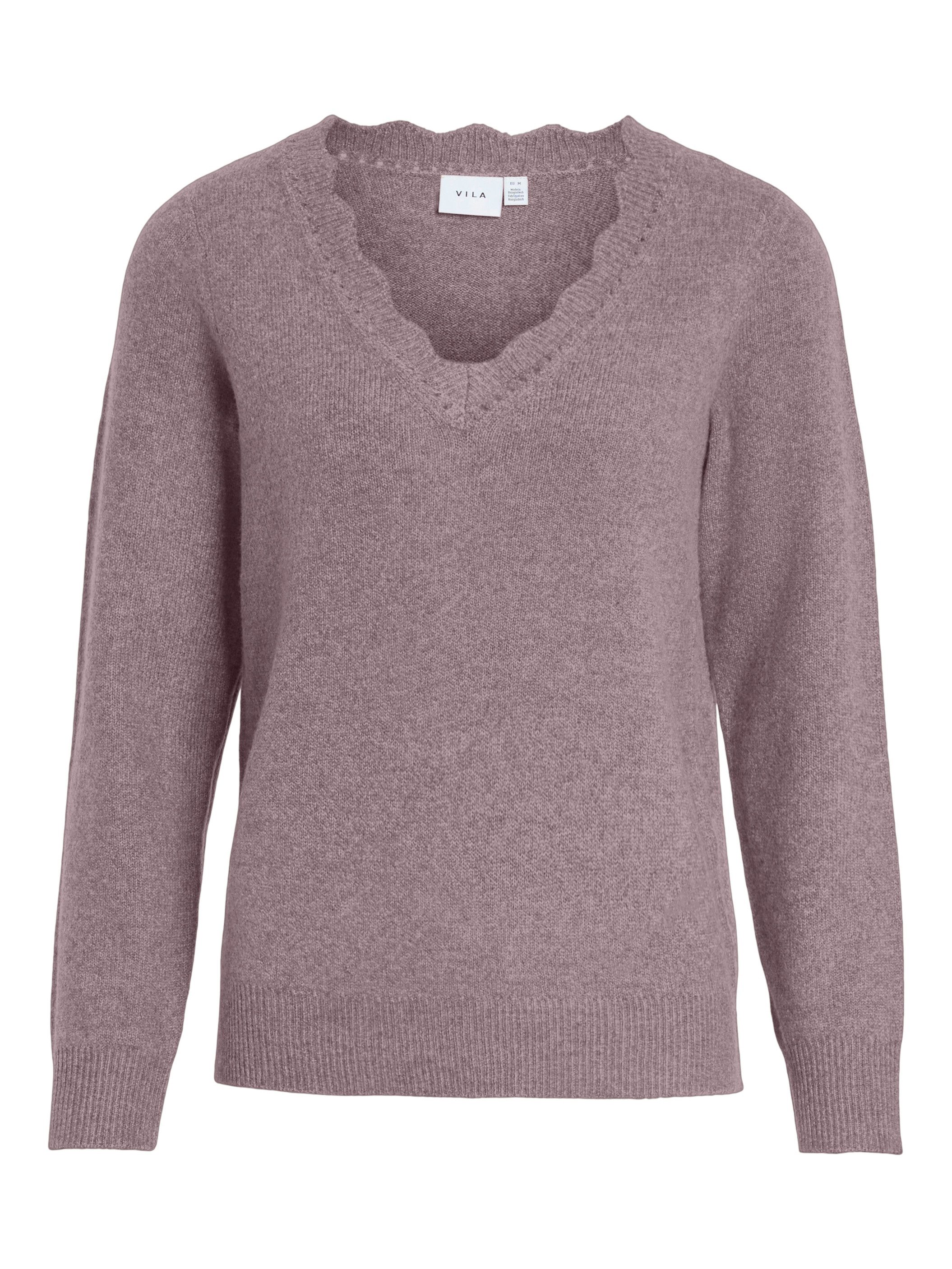 V-Ausschnitt-Pullover VINIKOLINA V-NECK L/S KNIT TOP - NOOS