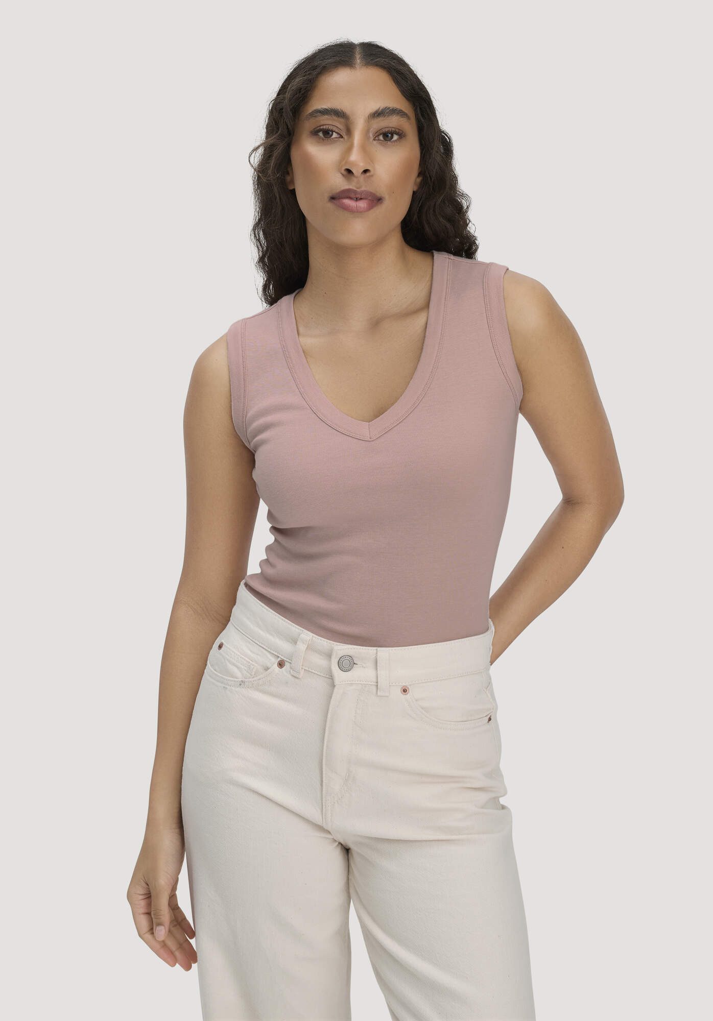Hessnatur Shirttop Fitted aus Bio-Baumwolle und TENCEL™ Modal (1-tlg)